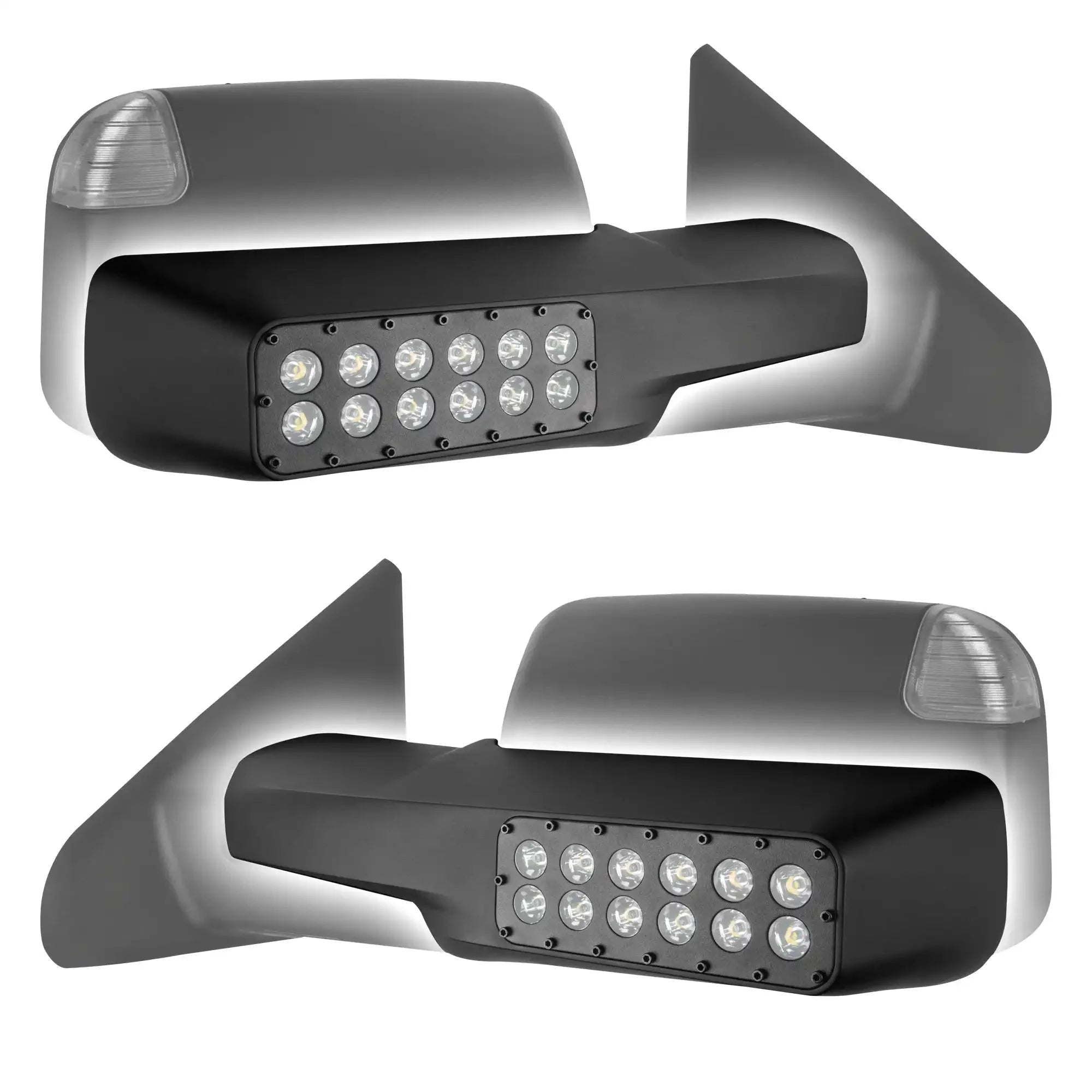 LED Off-Road Side Mirrors Ditch Lights For 2010-2022 RAM TOW 1500/2500/3500