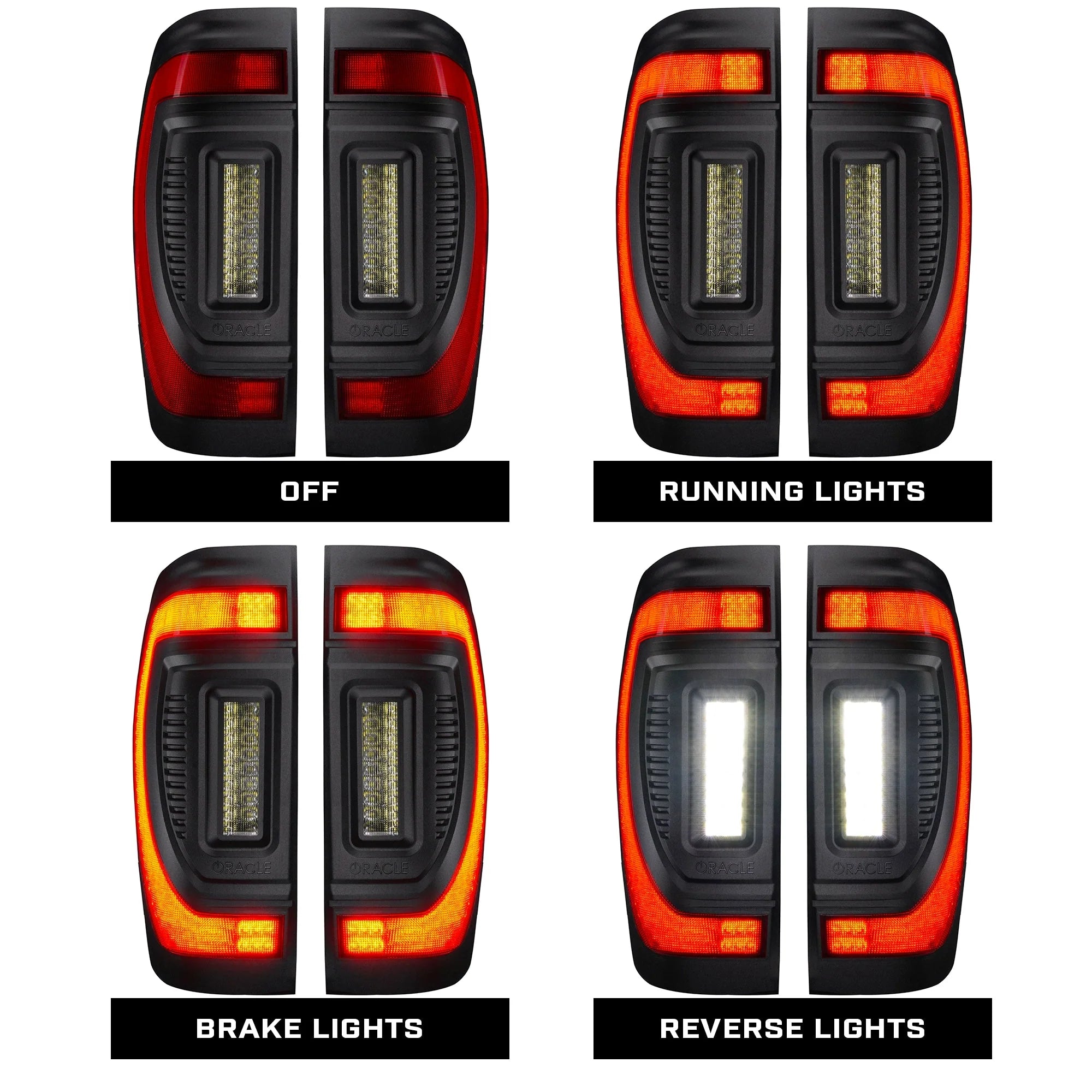 Flush Mount LED Tail Lights For 2019-2026 GMC Sierra Sequential Turn Signals Halogen