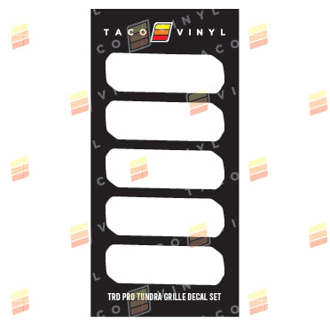 Pro Grille Decals For Tundra