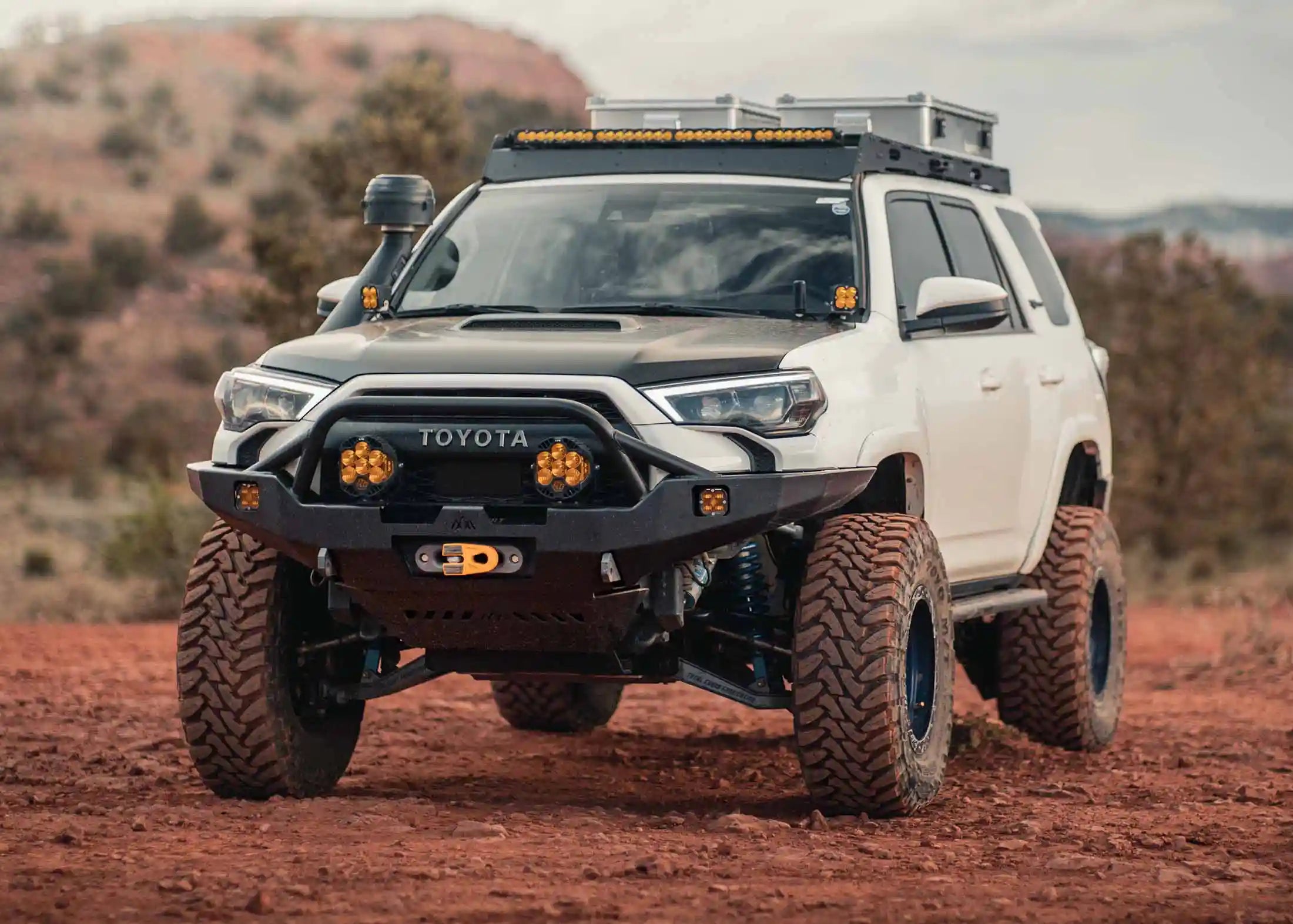 Hi-Lite Overland Front Bumper For Toyota 4Runner 5th Gen (2010-2024) [PreRunner Bull Bar]