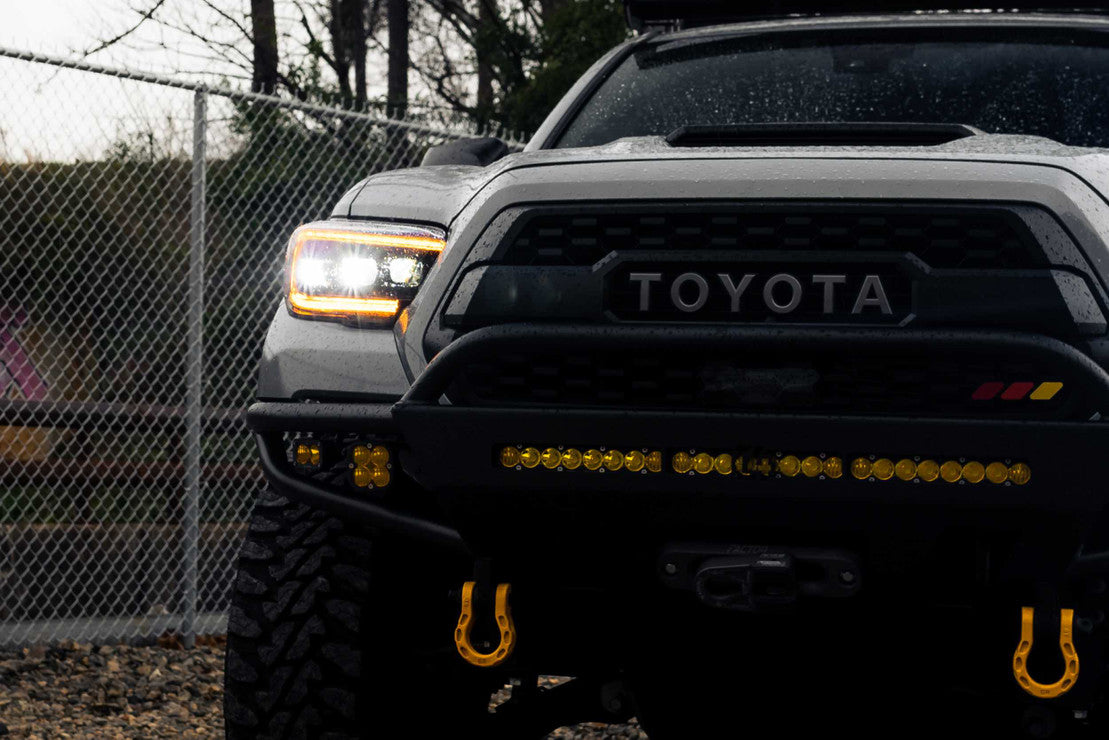 Morimoto XB LED Amber DRL Headlights For Tacoma (2016-2023)