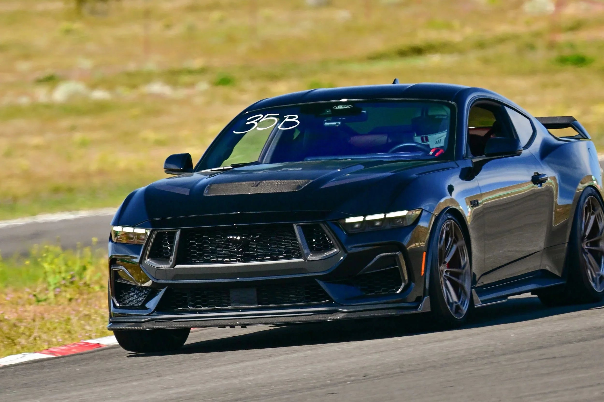NYTOP Dry Carbon Side Grille Trim Cover For 2024-Current Ford Mustang GT