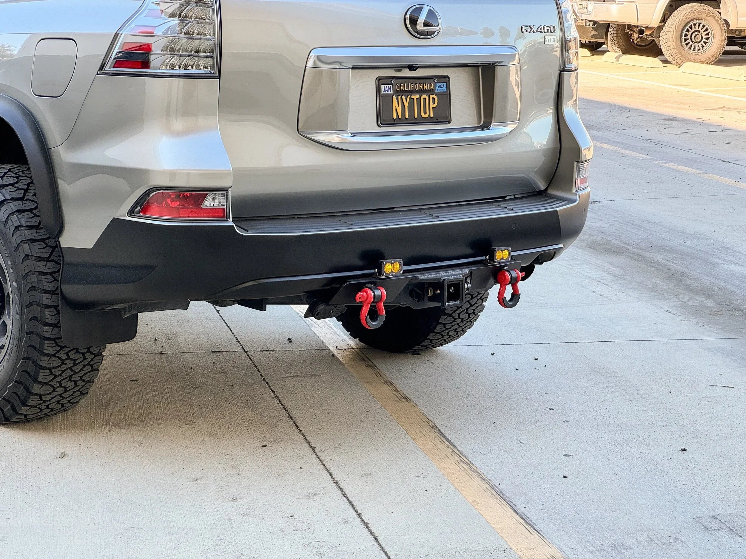 NYTOP Rear Tow Hitch Receiver Hybrid Bumper For 2014-2023 Lexus GX460