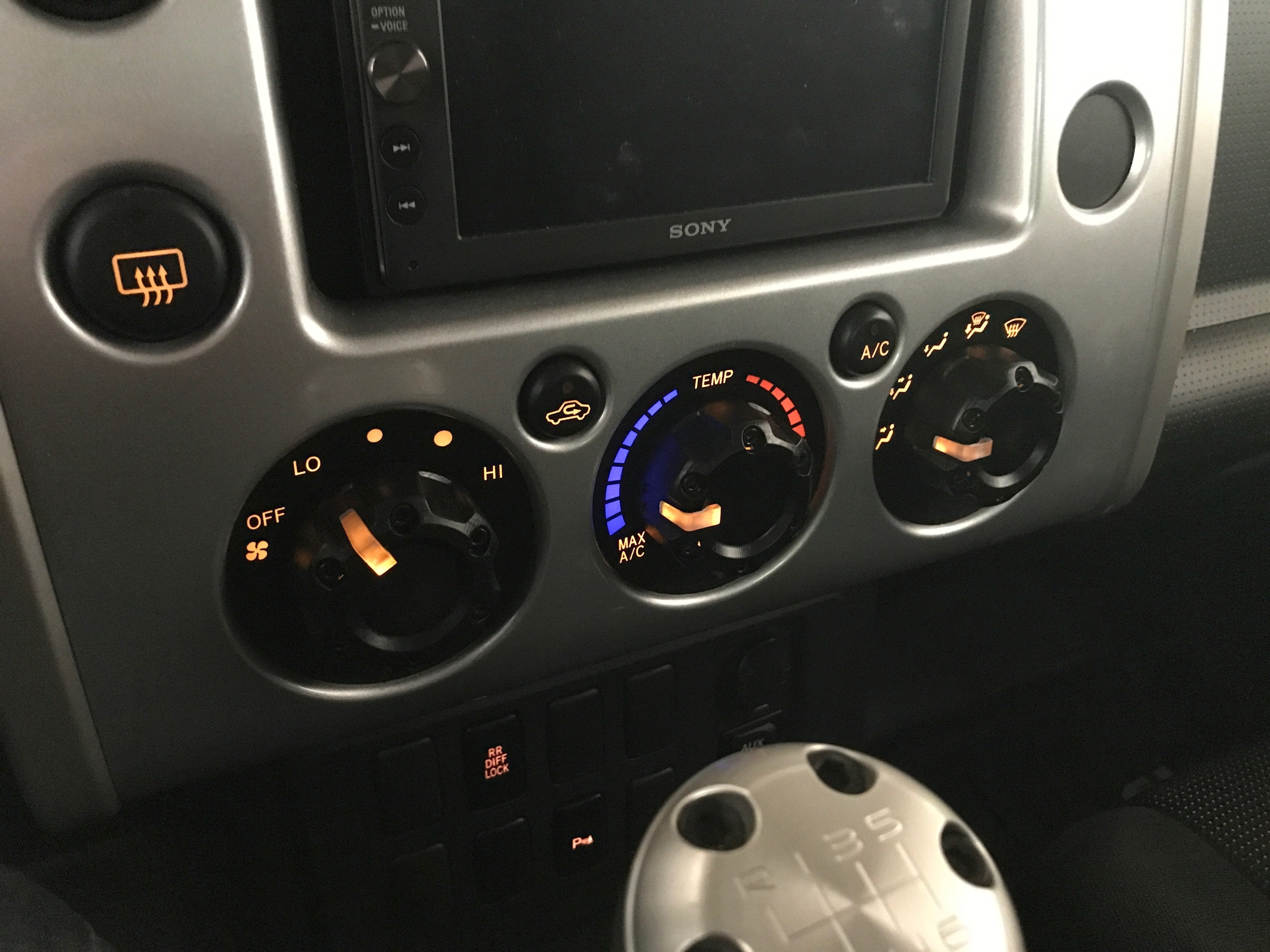 Climate Knobs (For FJ Cruiser) - RED