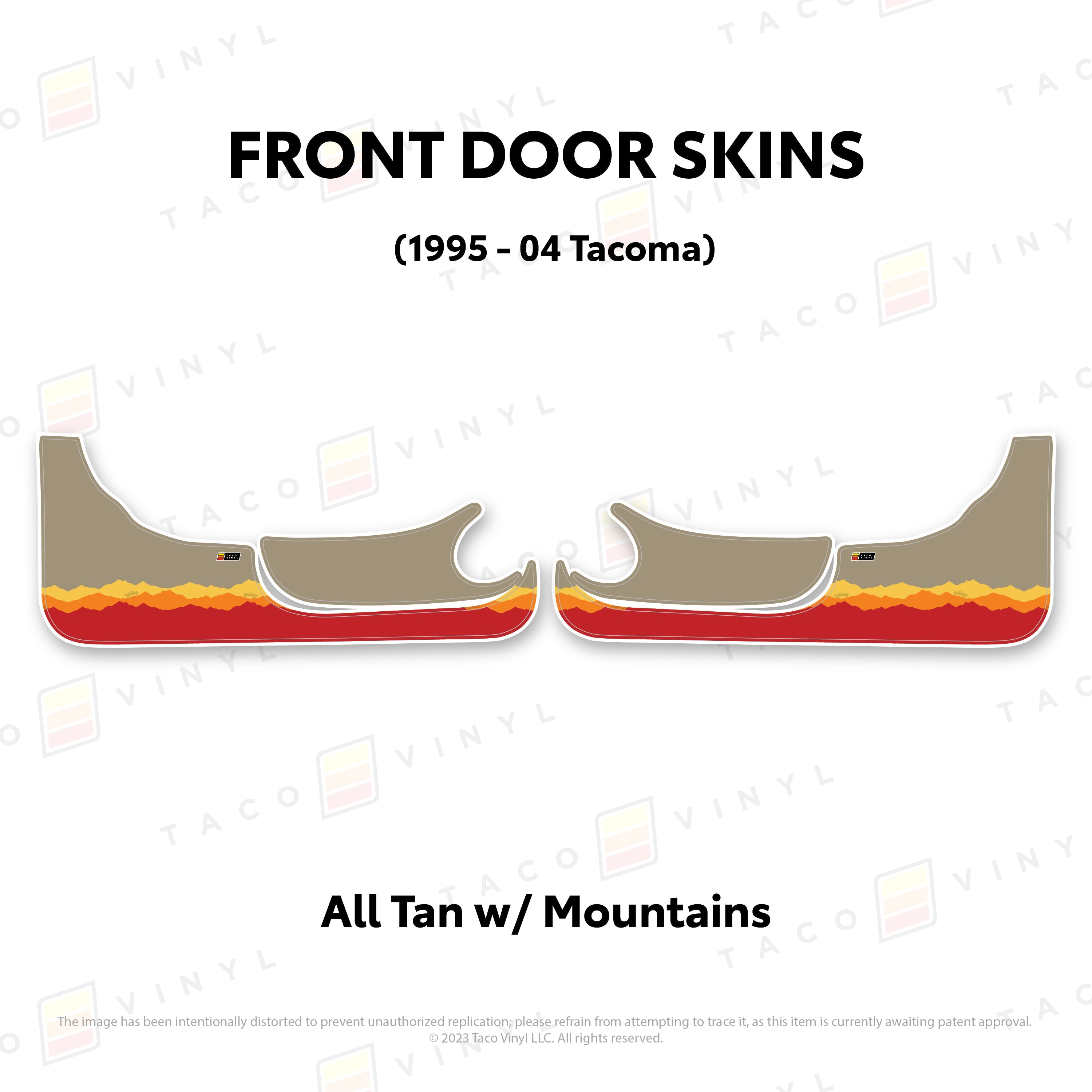1995-04  Door Skins (Lower Section) For Tacoma