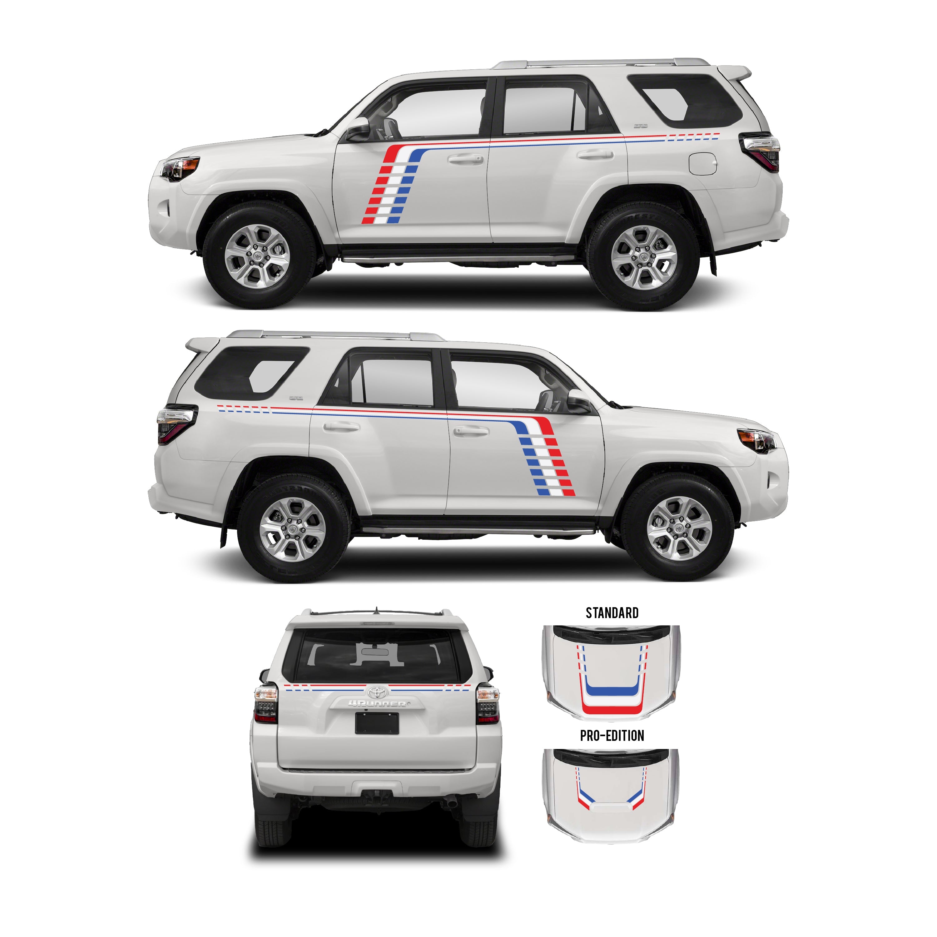 2010+  Checkered Stripe Kit For 4Runner