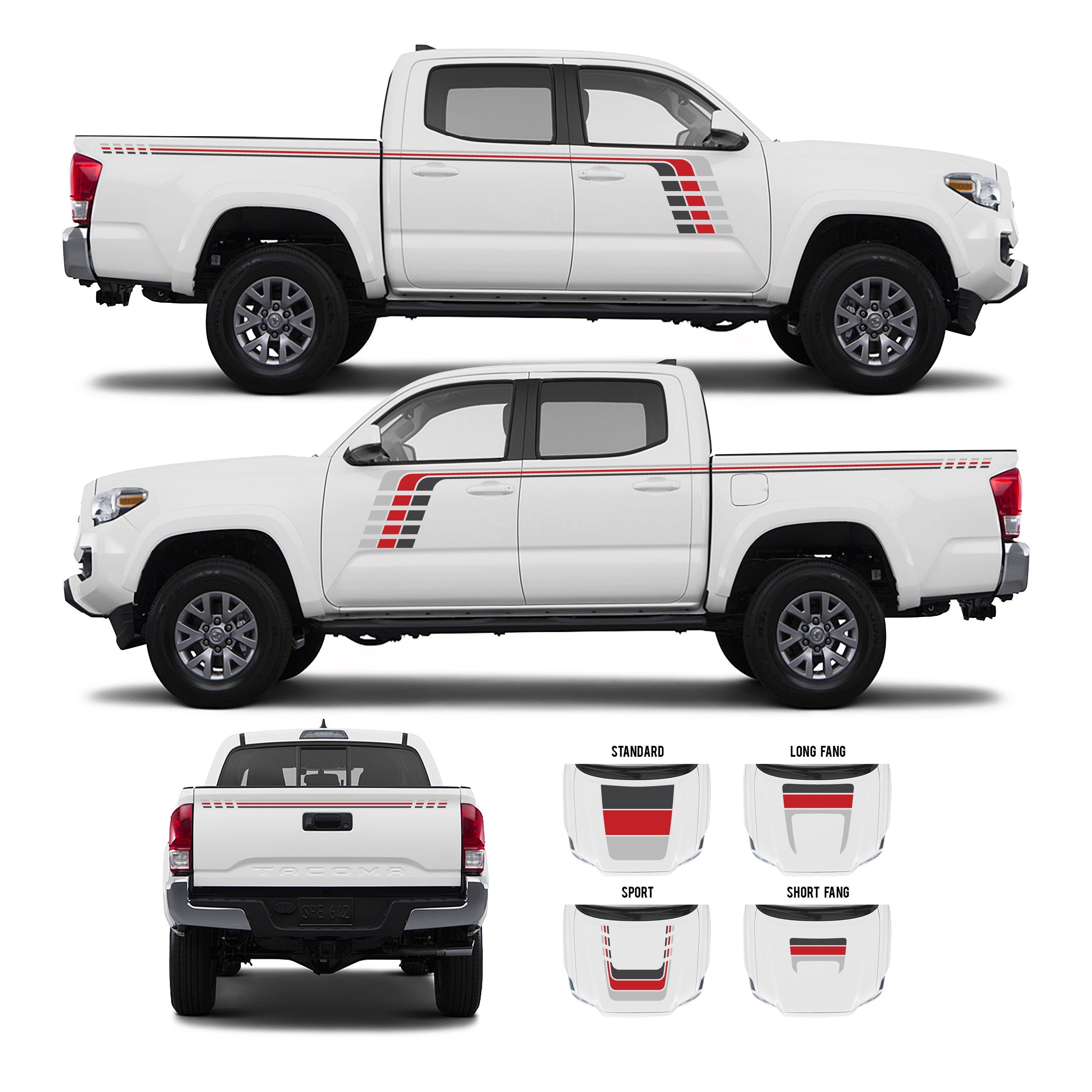 2016-23  Checkered Stripe Kit For Tacoma