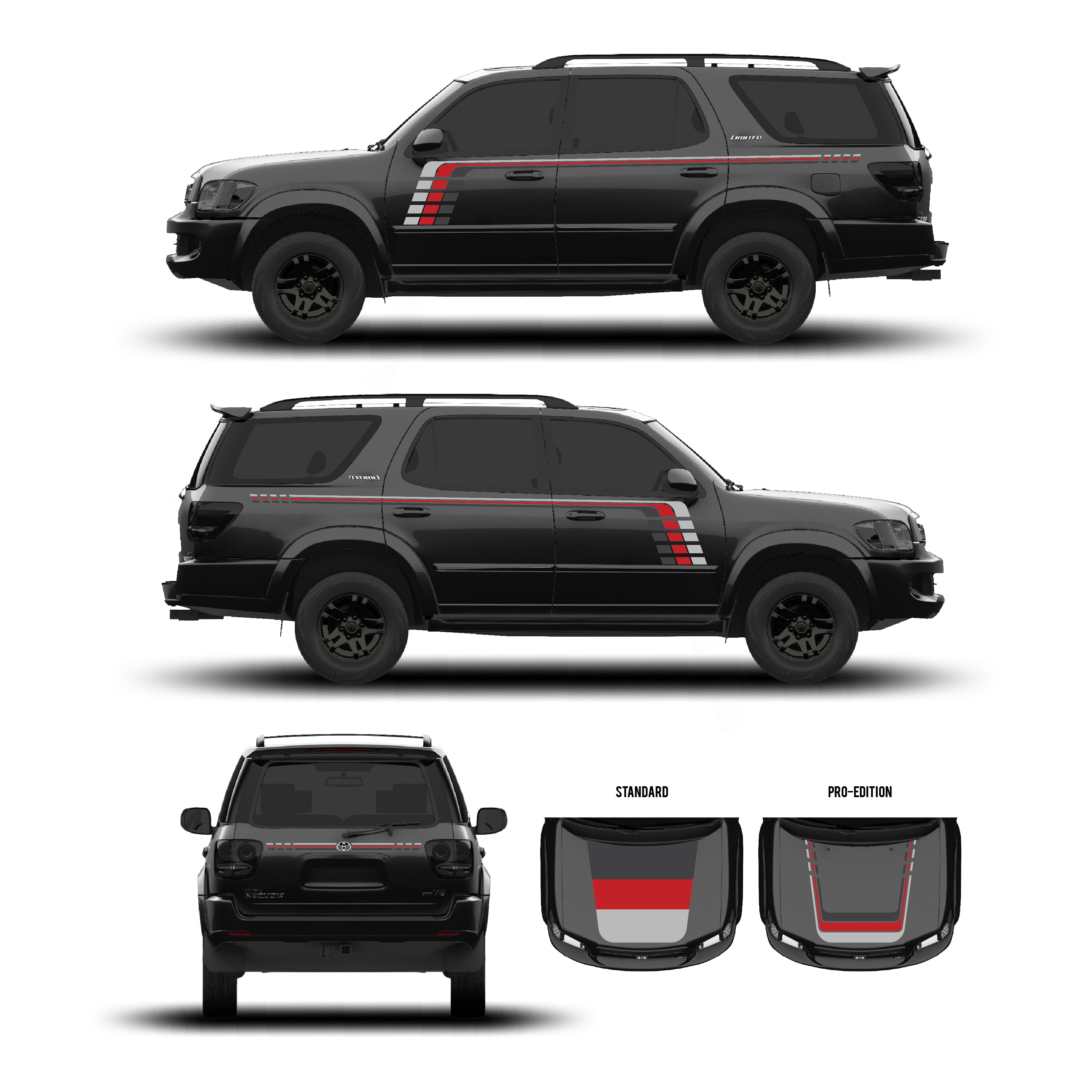 2001–07  Checkered Stripe Kit For Sequoia