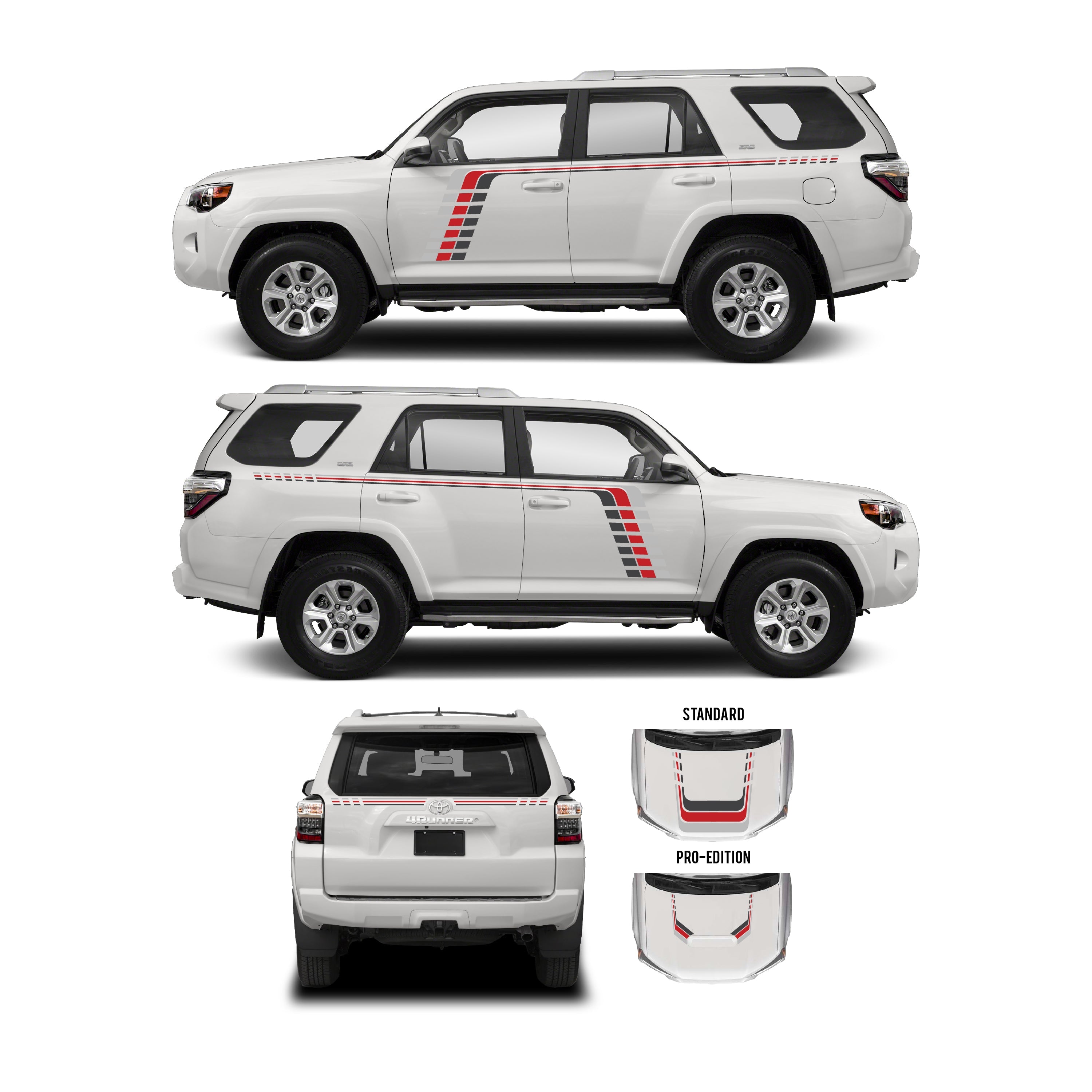 2010+  Checkered Stripe Kit For 4Runner