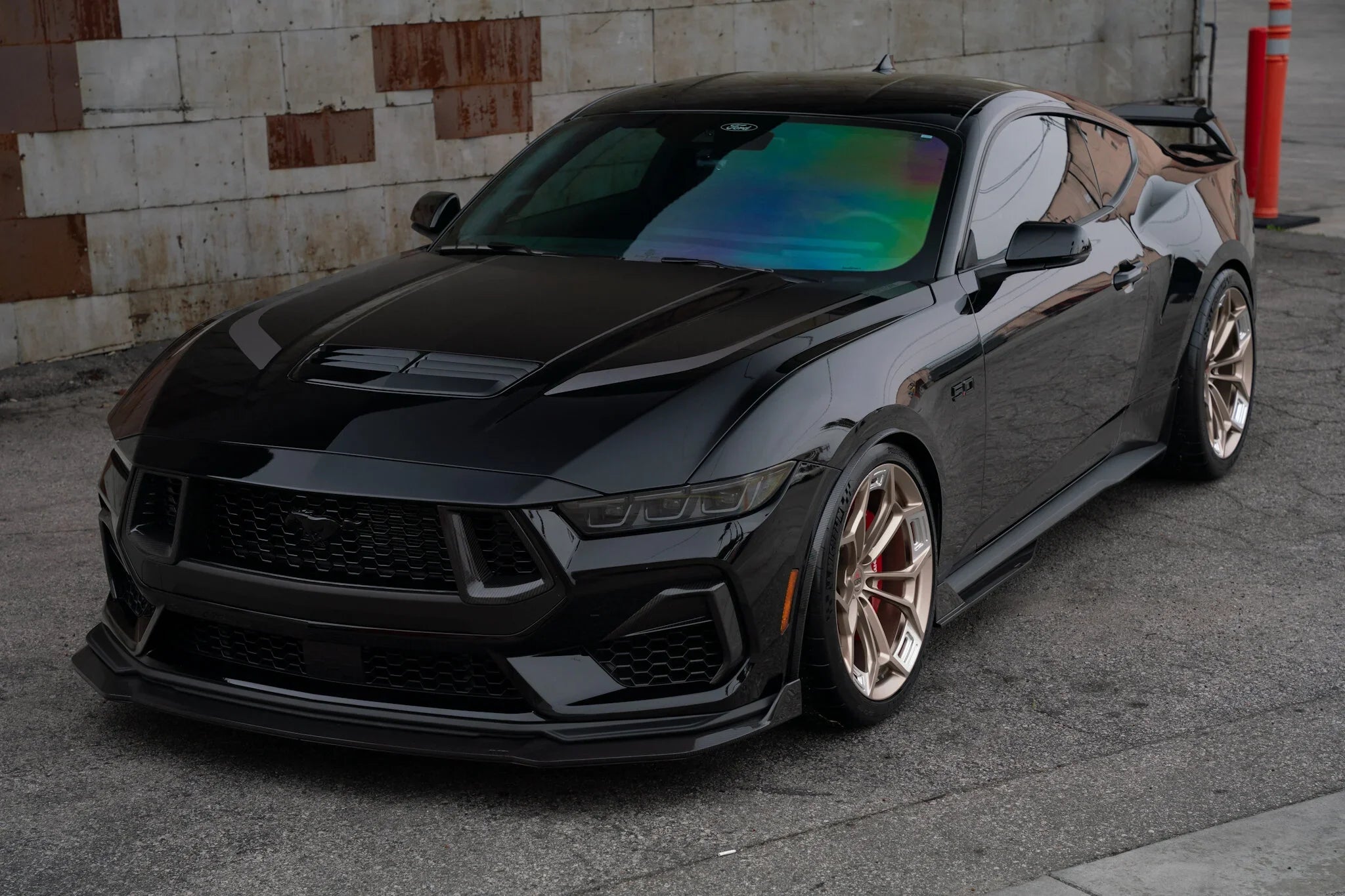 NYTOP Dry Carbon Grille Inserts For 2024-Current Ford Mustang GT