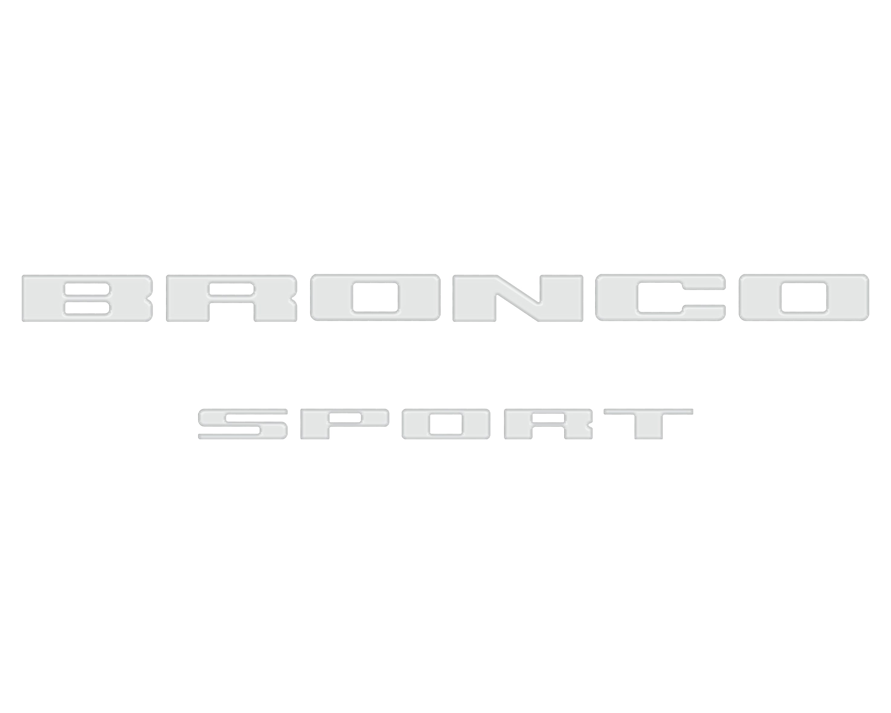 Rear Liftgate Letter Overlays Fits 2021-2026 Ford Bronco Sport