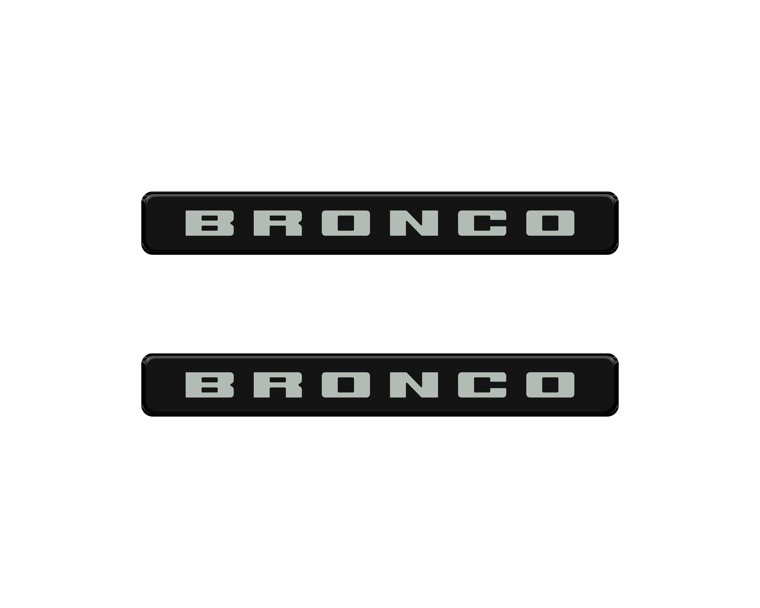 Front Door Sill Accent Overlays Fits 2021-2024 Ford Bronco Sport