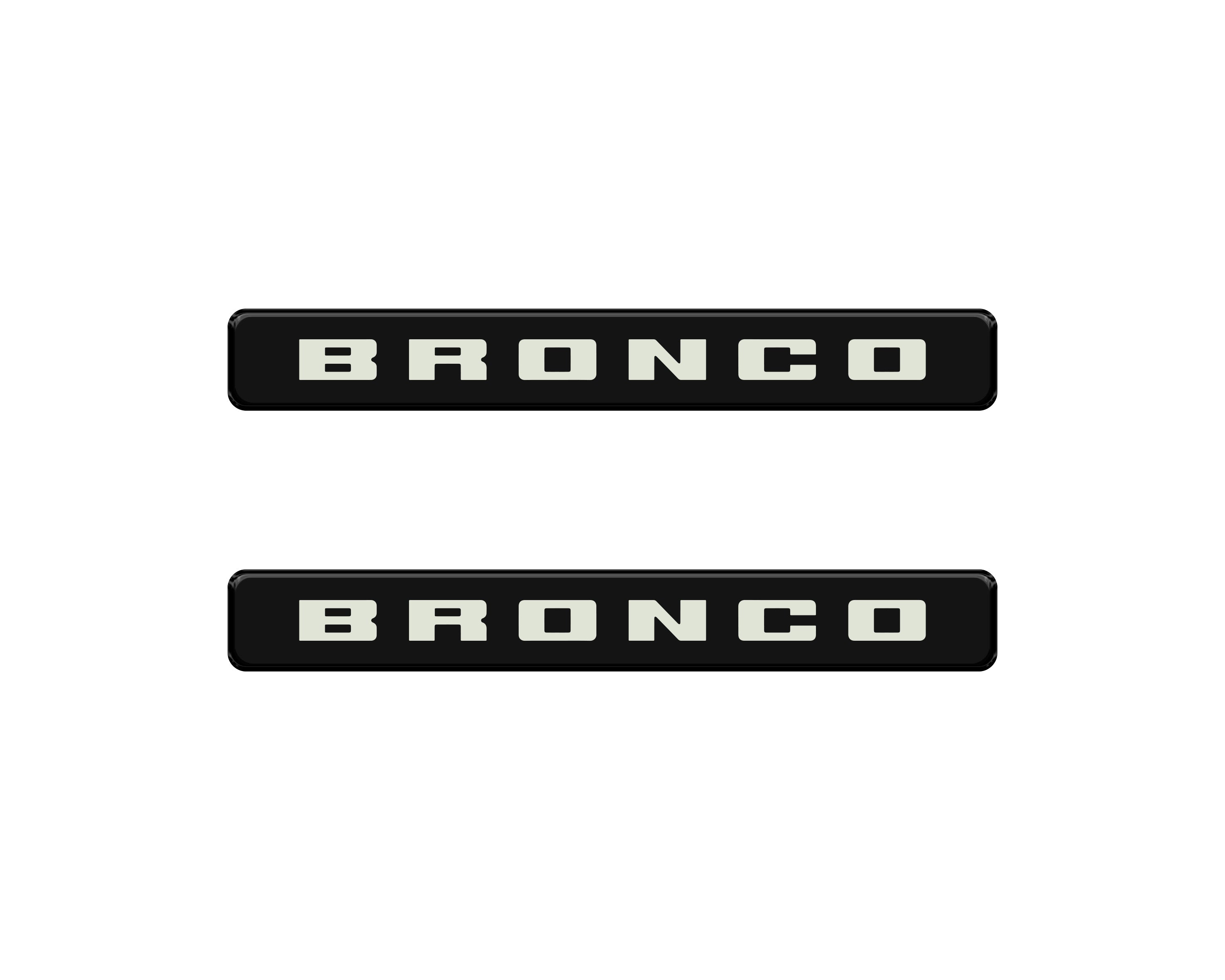 Front Door Sill Accent Overlays Fits 2021-2024 Ford Bronco Sport