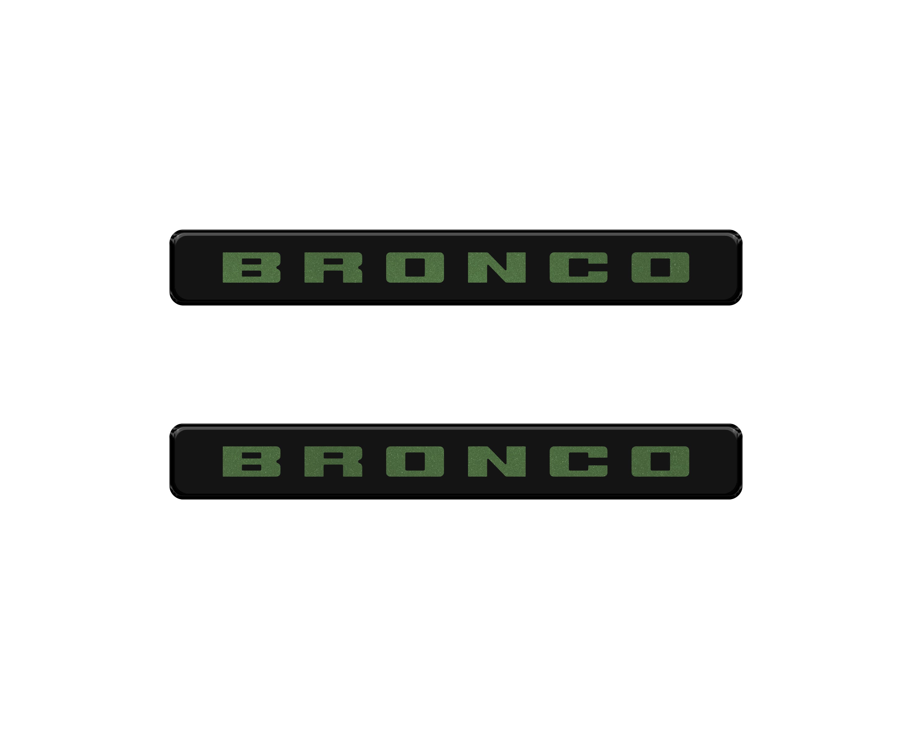 Front Door Sill Accent Overlays Fits 2021-2024 Ford Bronco Sport