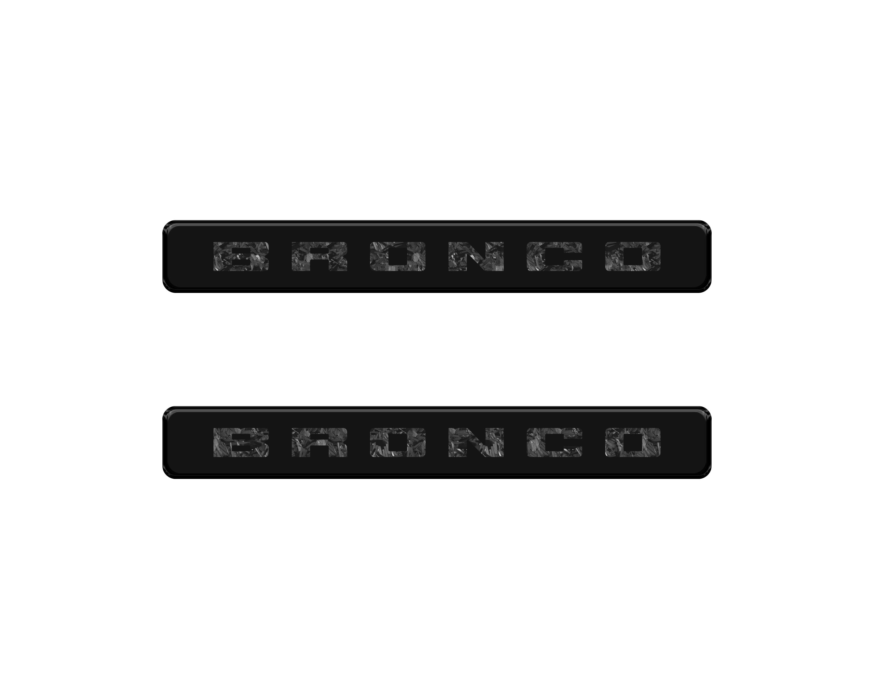 Front Door Sill Accent Overlays Fits 2021-2024 Ford Bronco Sport