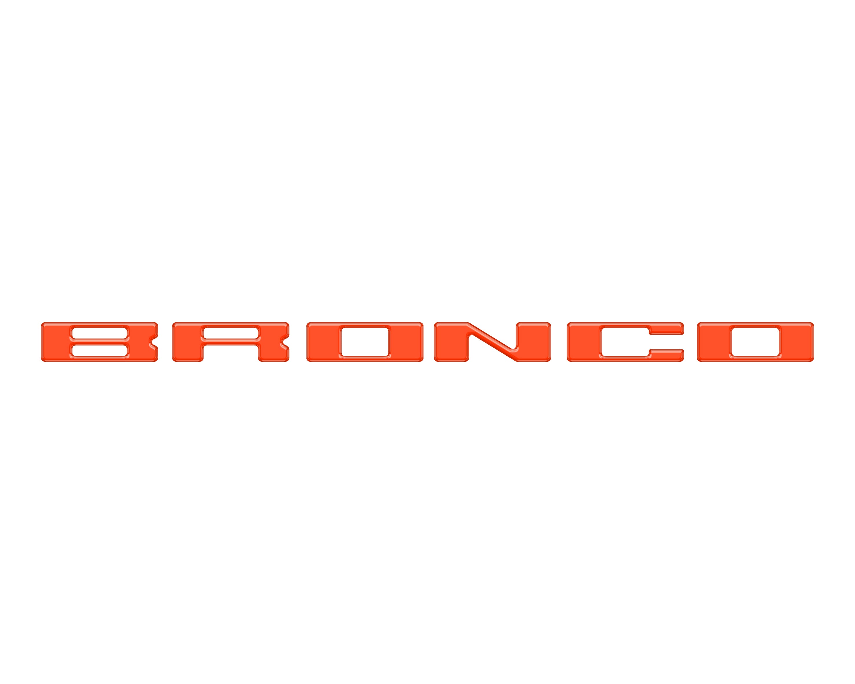 Glove Box Letters Inserts Fits 2021-2026 Ford Bronco