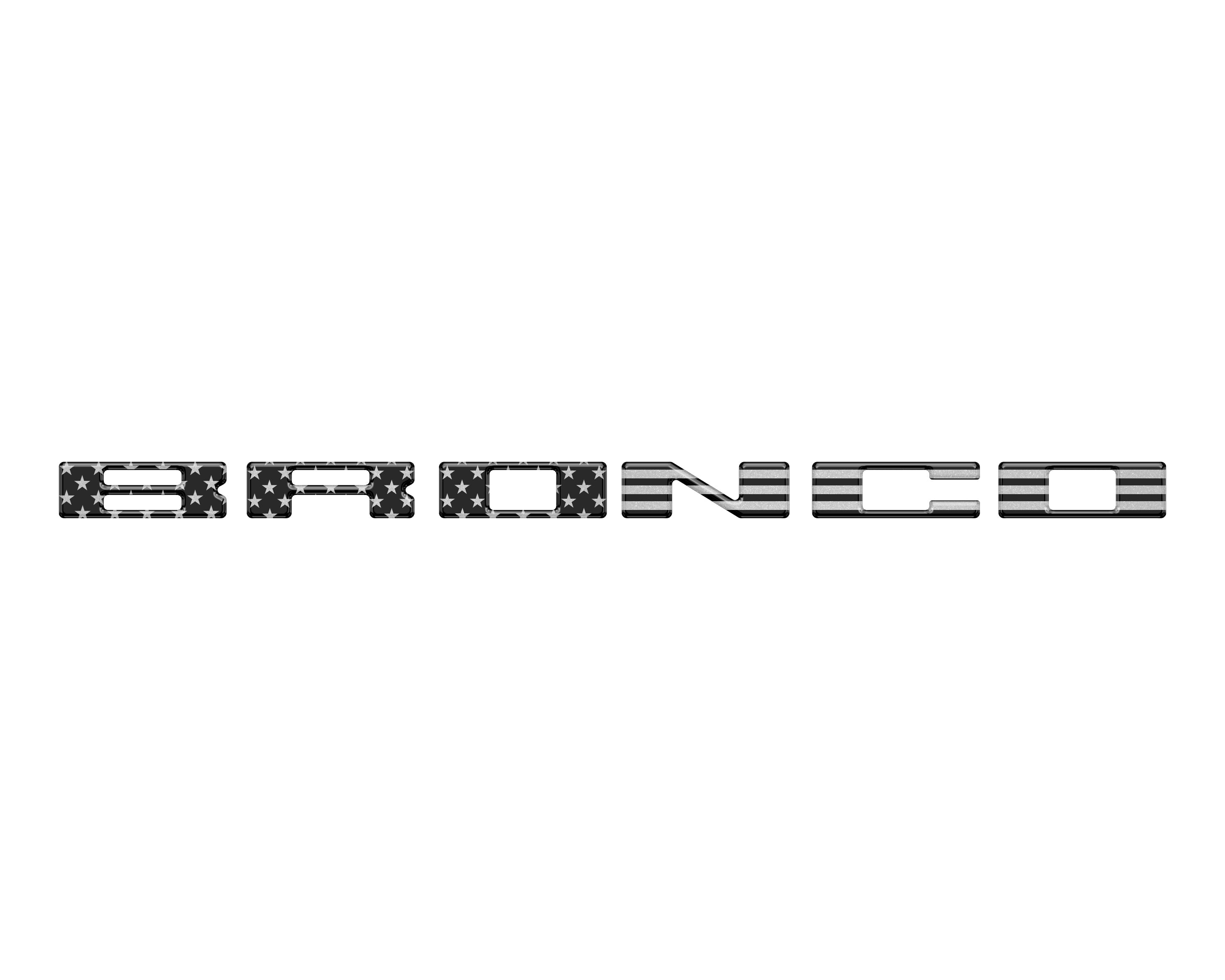 Glove Box Letters Inserts Fits 2021-2026 Ford Bronco