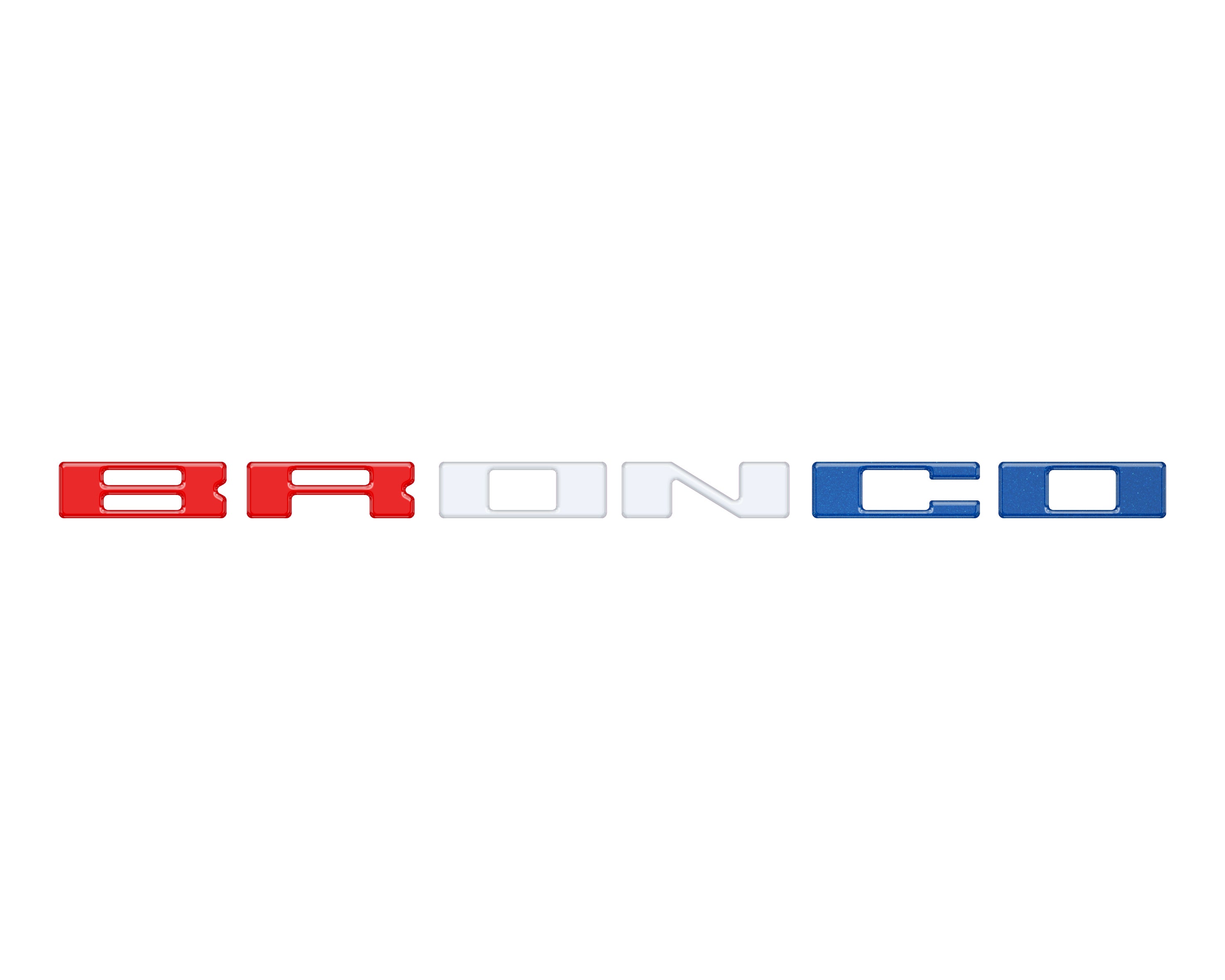 Glove Box Letters Inserts Fits 2021-2026 Ford Bronco