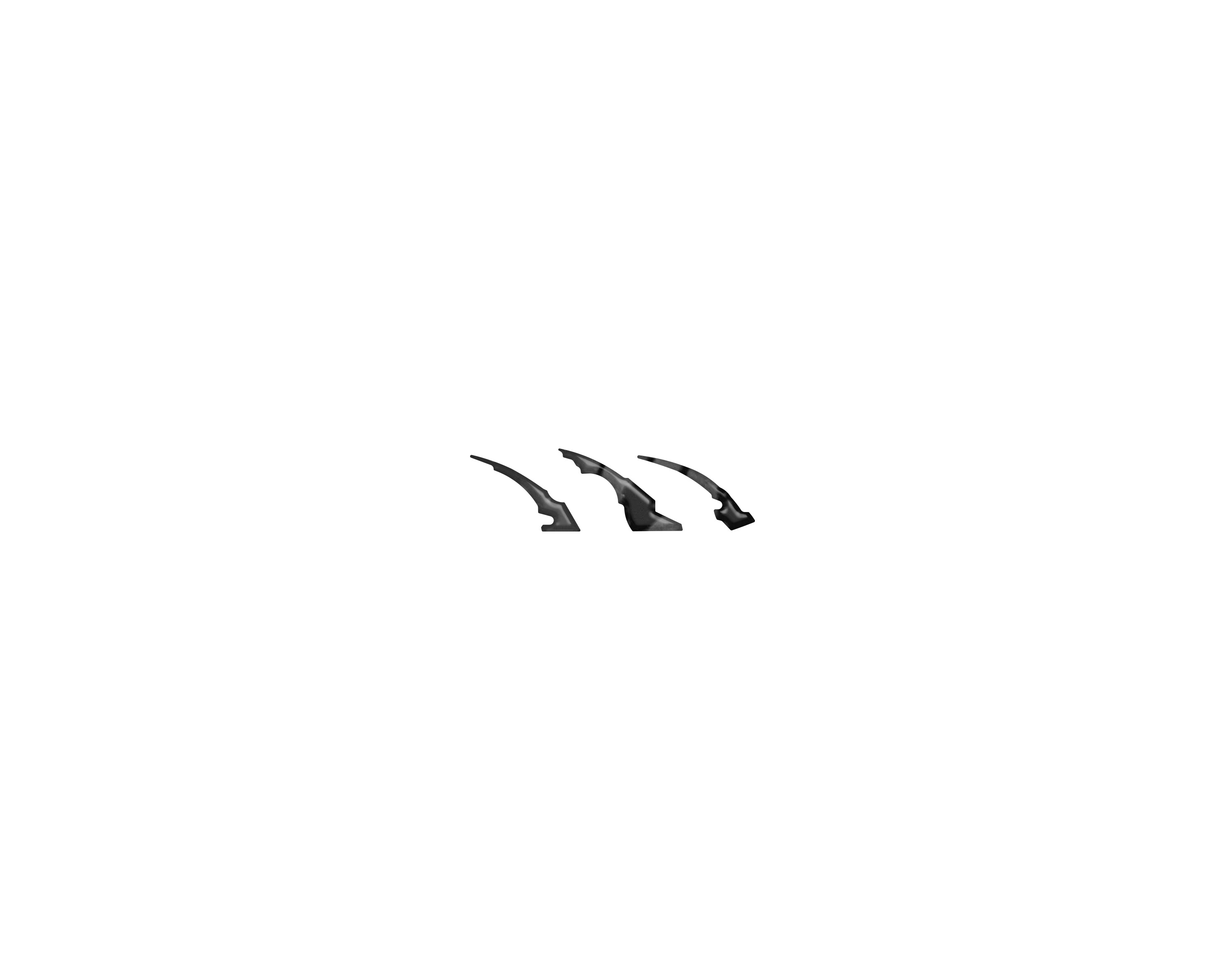 Raptor Emblem Claw Mark Inserts Fits 2022-2026 Ford Bronco Raptor