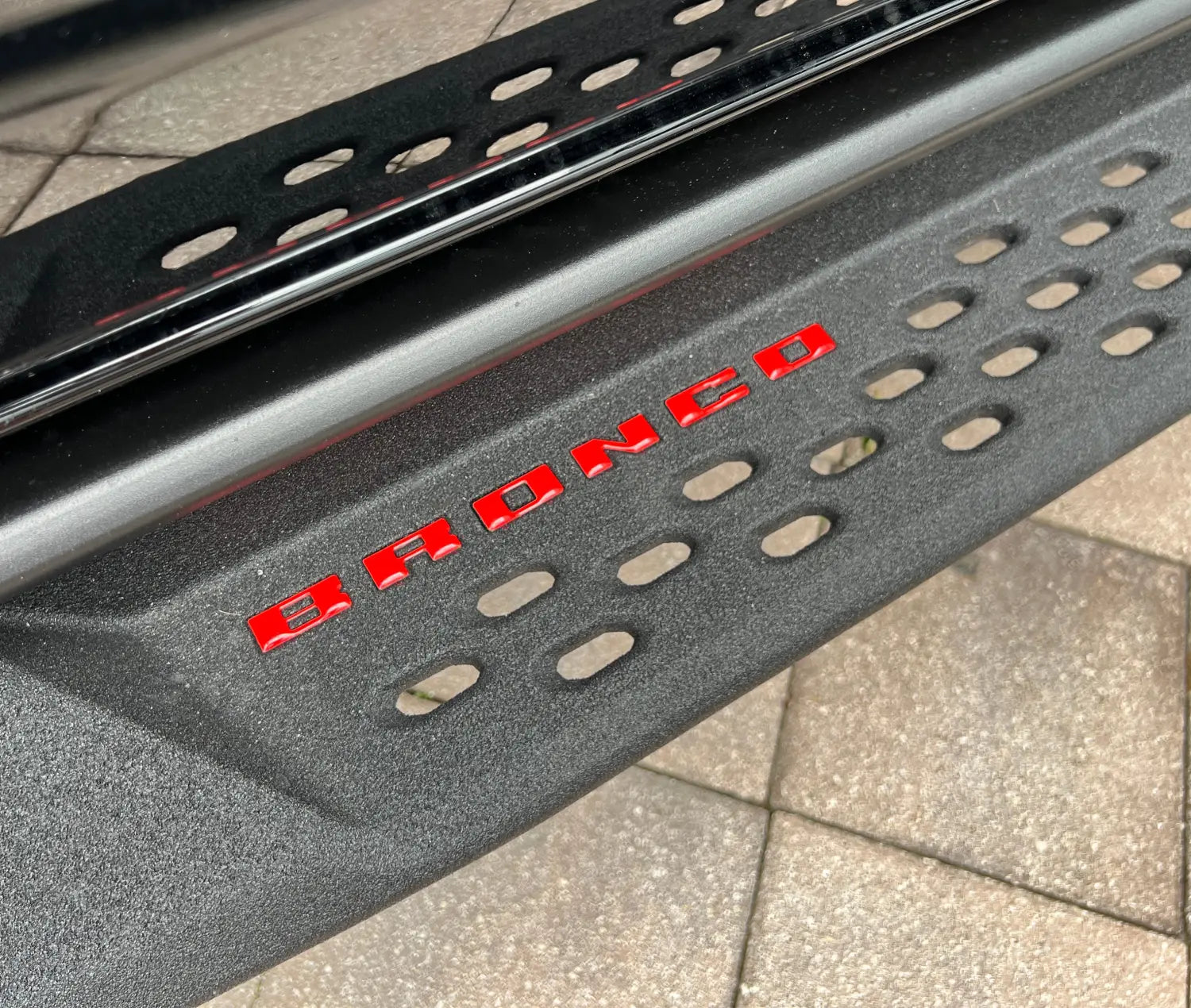Bronco Running Board Letter Inserts/Overlays Fits 2021-2026 Ford Bronco