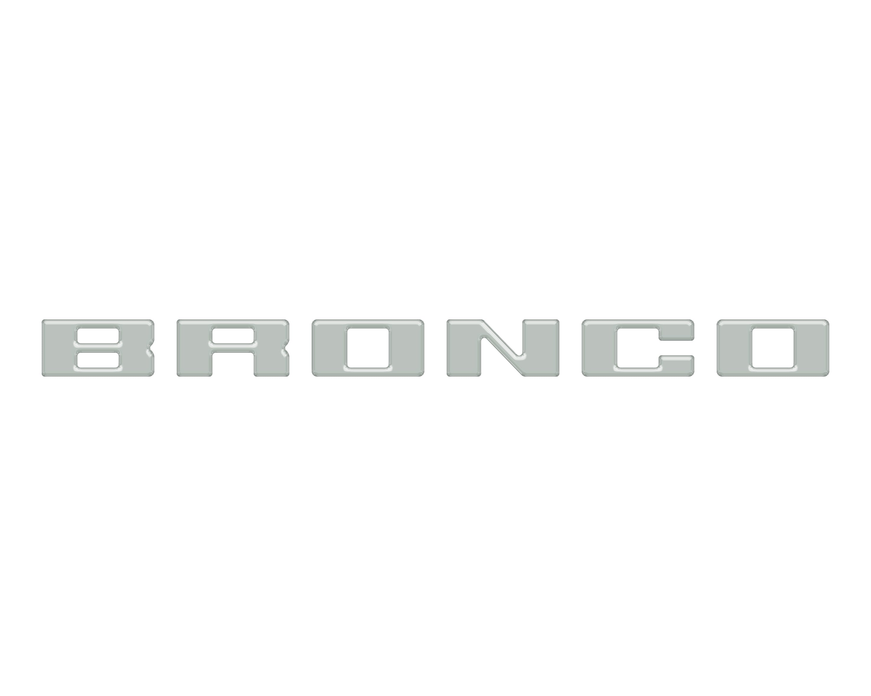 Slideout Tailgate Letter Inserts Fits 2021-2026 Ford Bronco