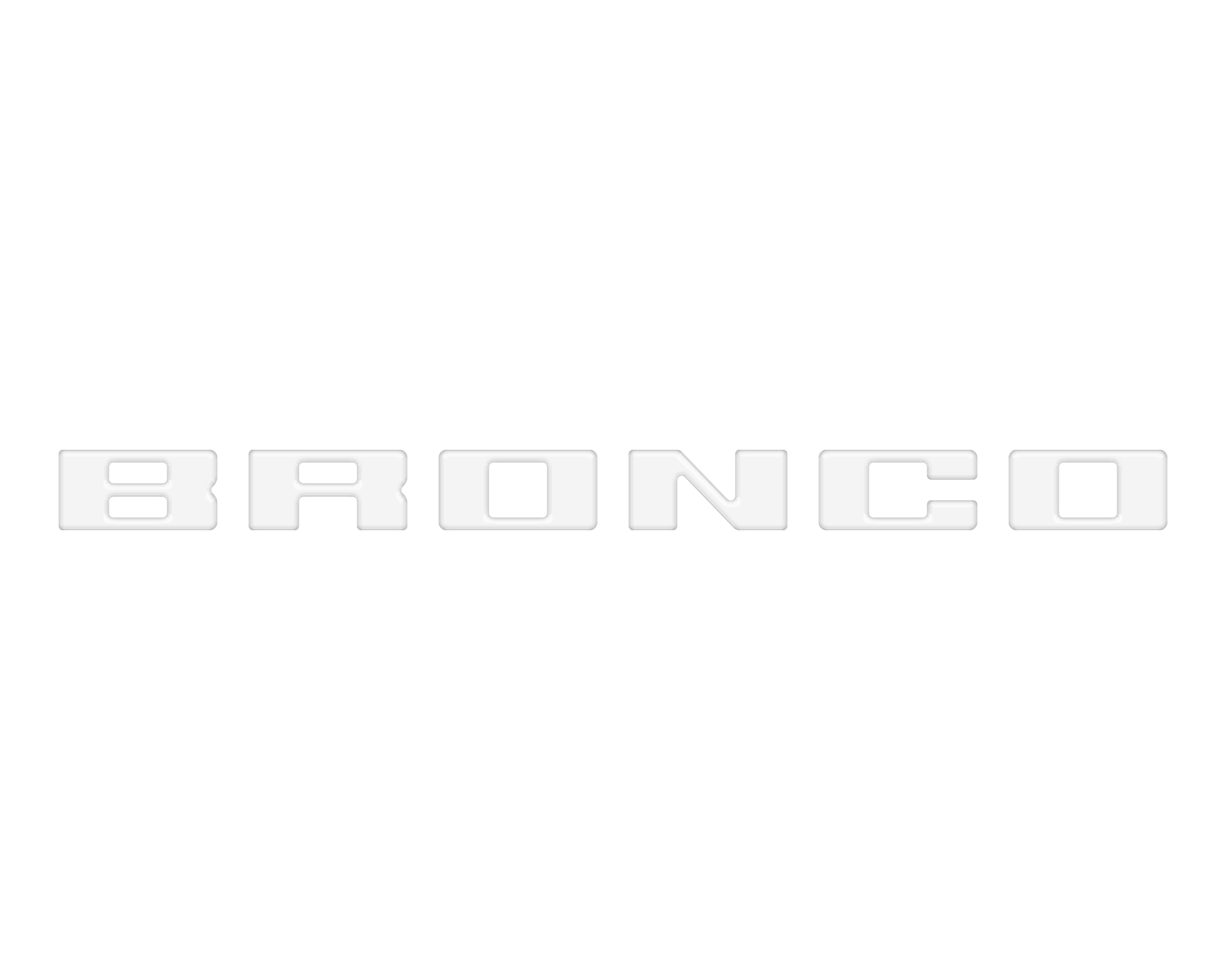 Slideout Tailgate Letter Inserts Fits 2021-2026 Ford Bronco