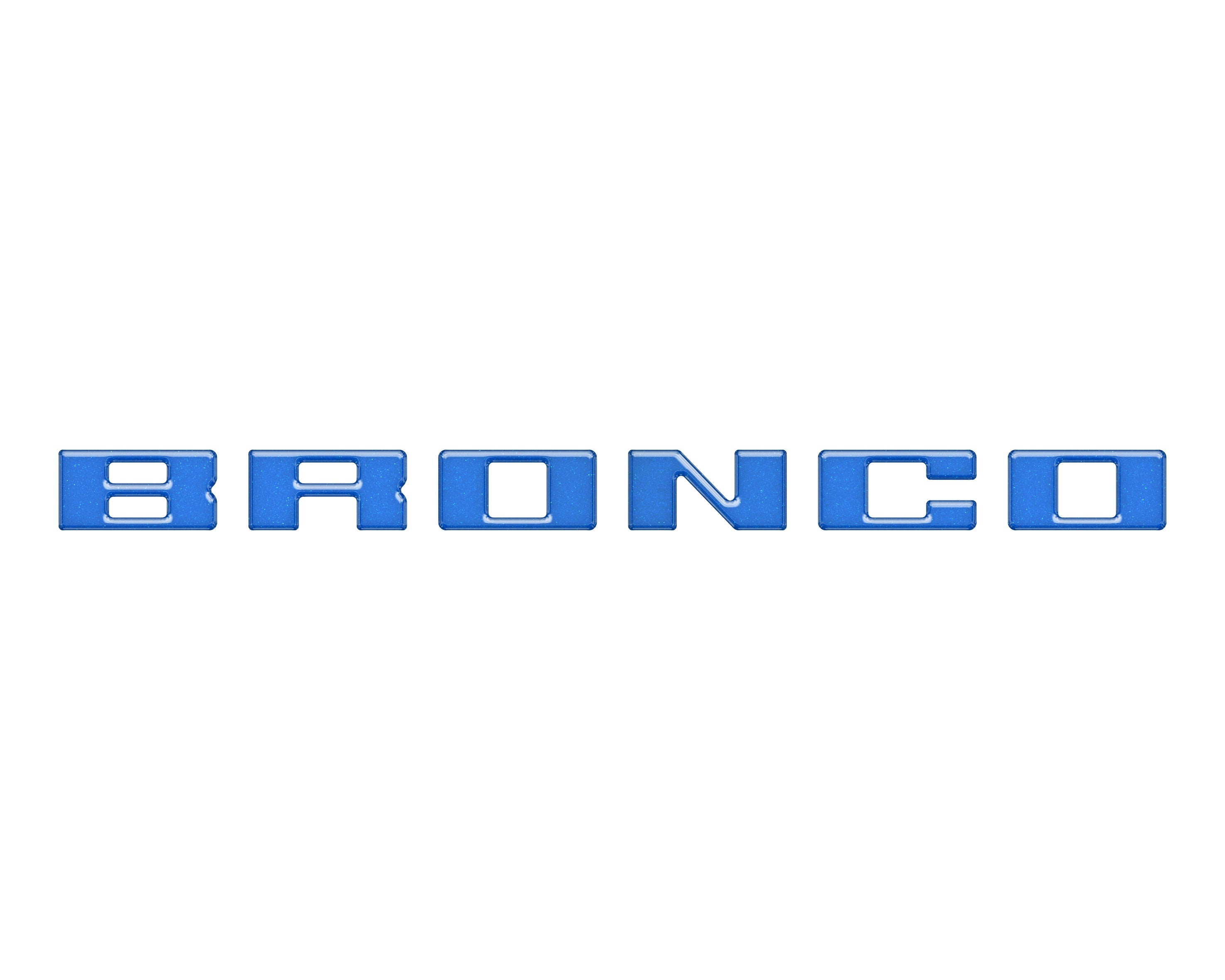 Slideout Tailgate Letter Inserts Fits 2021-2026 Ford Bronco