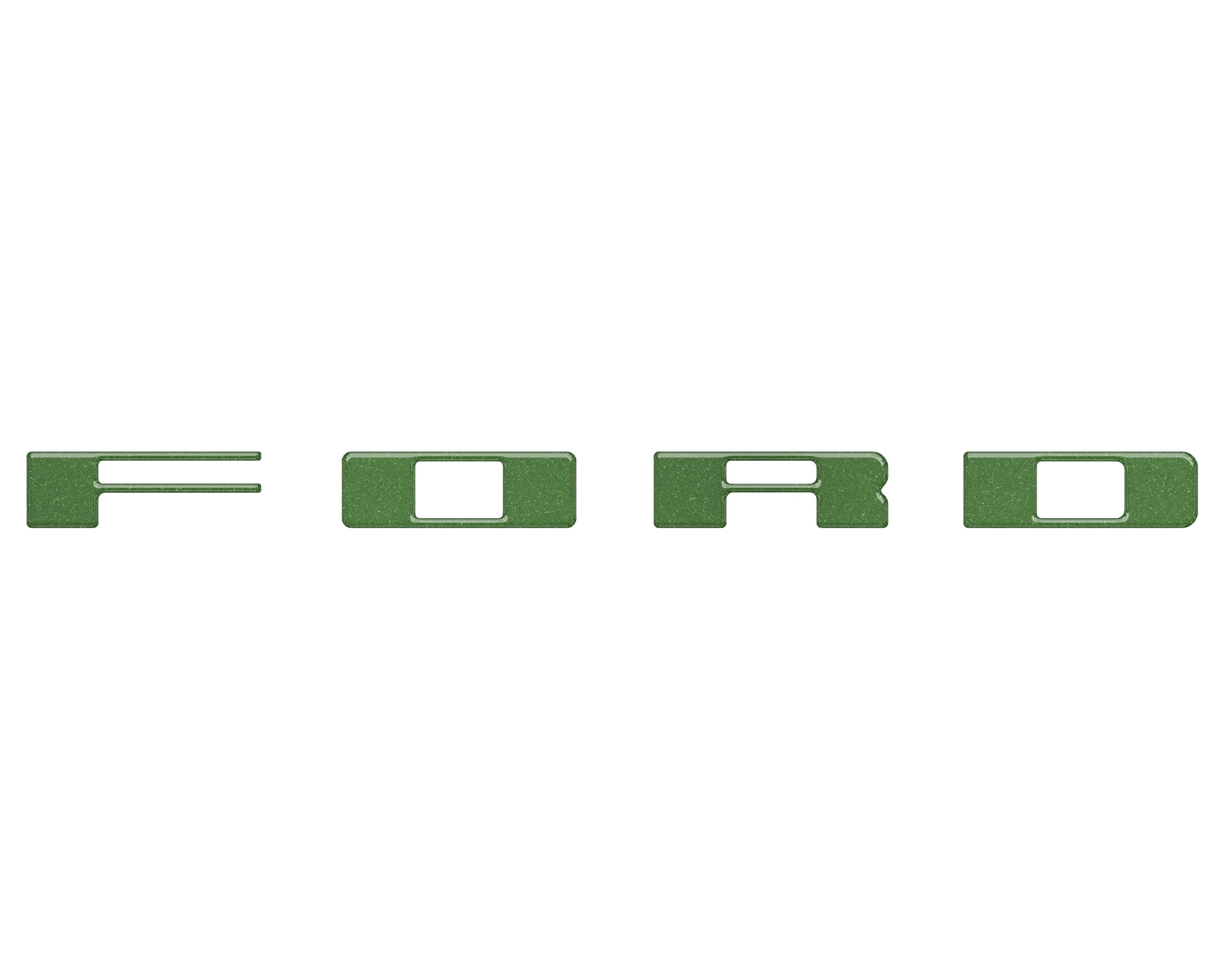 Bronco Heritage Grille Letter Overlays Fits 2023-2026 Ford Bronco