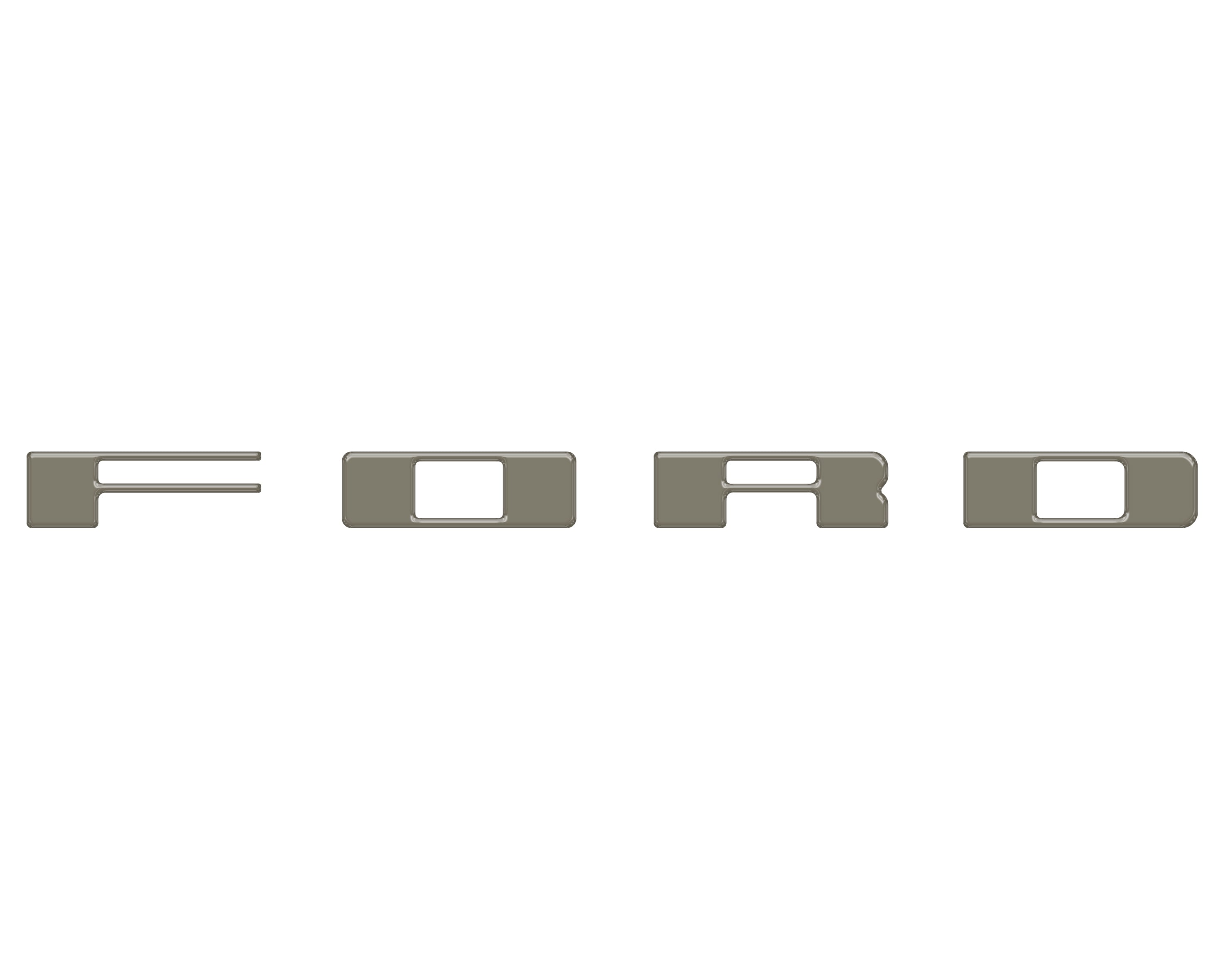 Bronco Heritage Grille Letter Overlays Fits 2023-2026 Ford Bronco