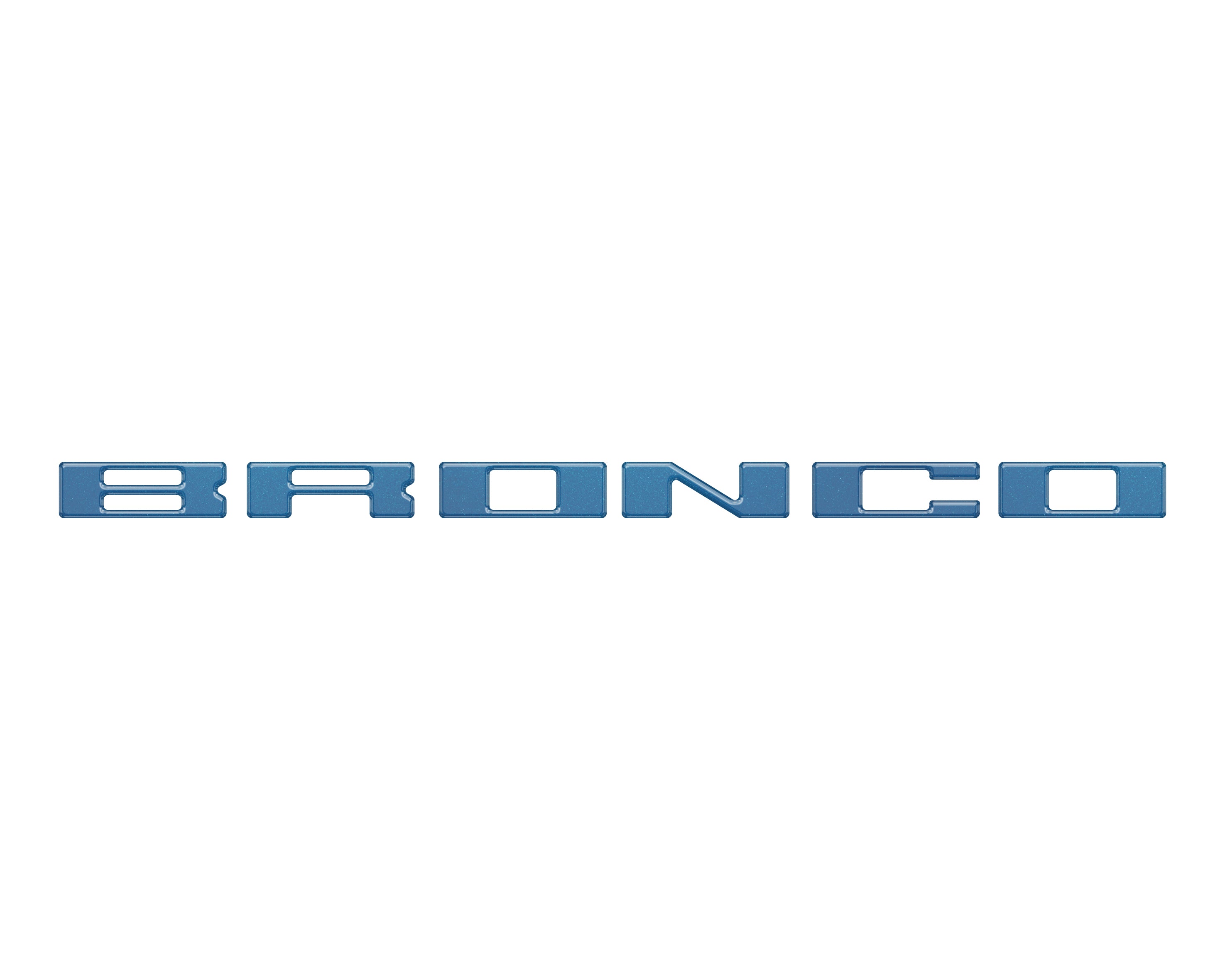 Roof Cross Bar Support Letter Overlays Fits 2022-2025 Ford Bronco