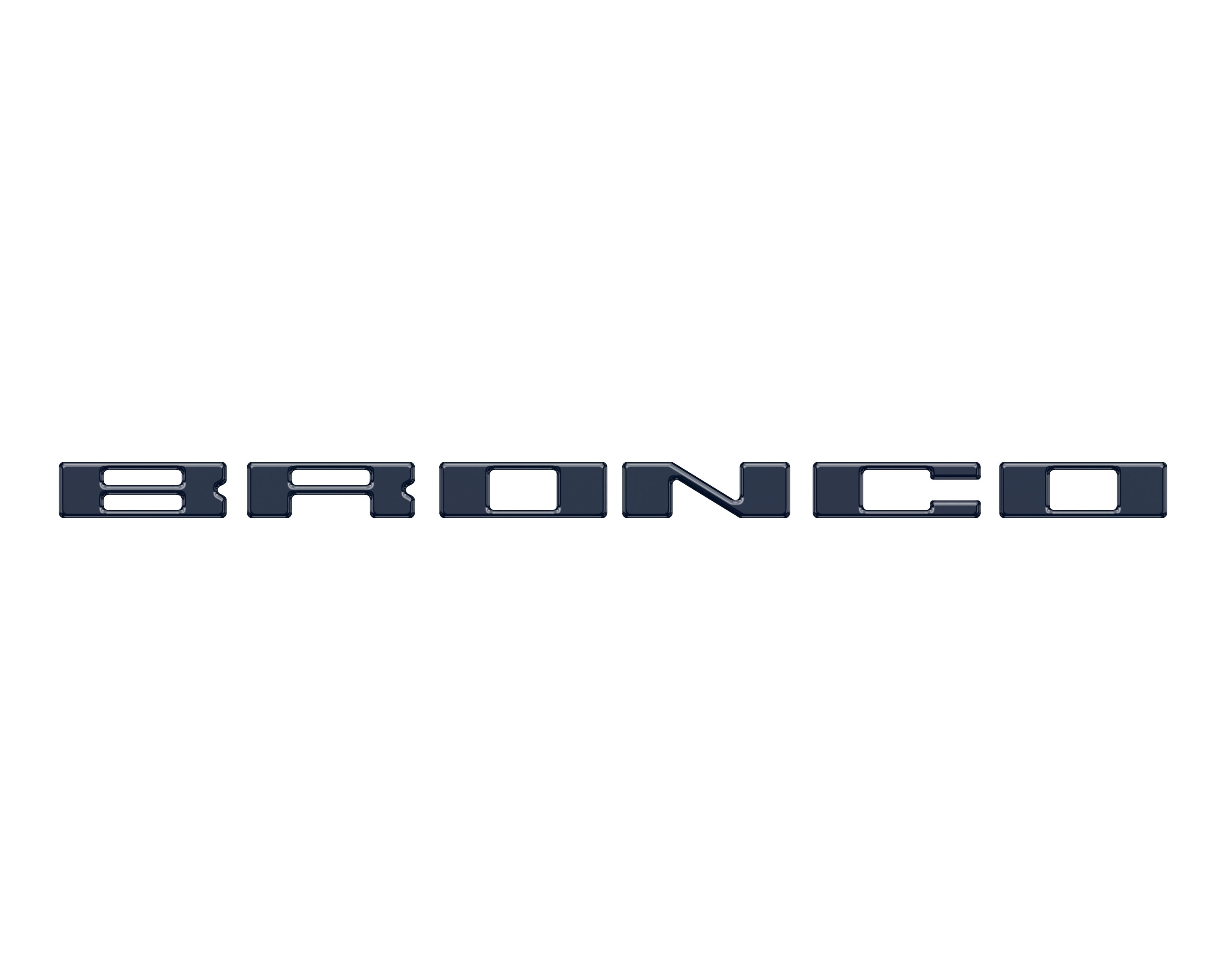 Roof Cross Bar Support Letter Overlays Fits 2022-2025 Ford Bronco
