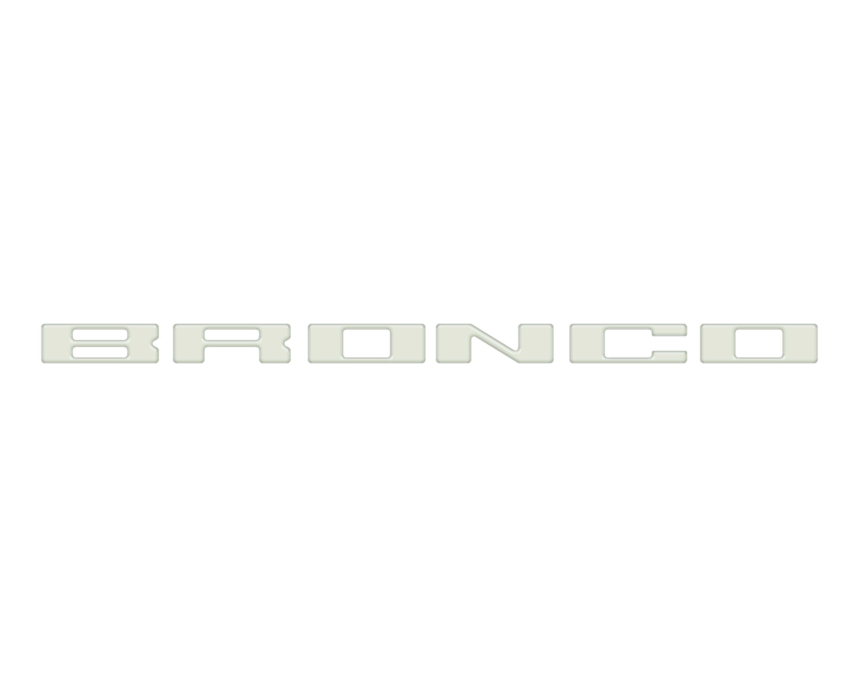 Roof Cross Bar Support Letter Overlays Fits 2022-2025 Ford Bronco