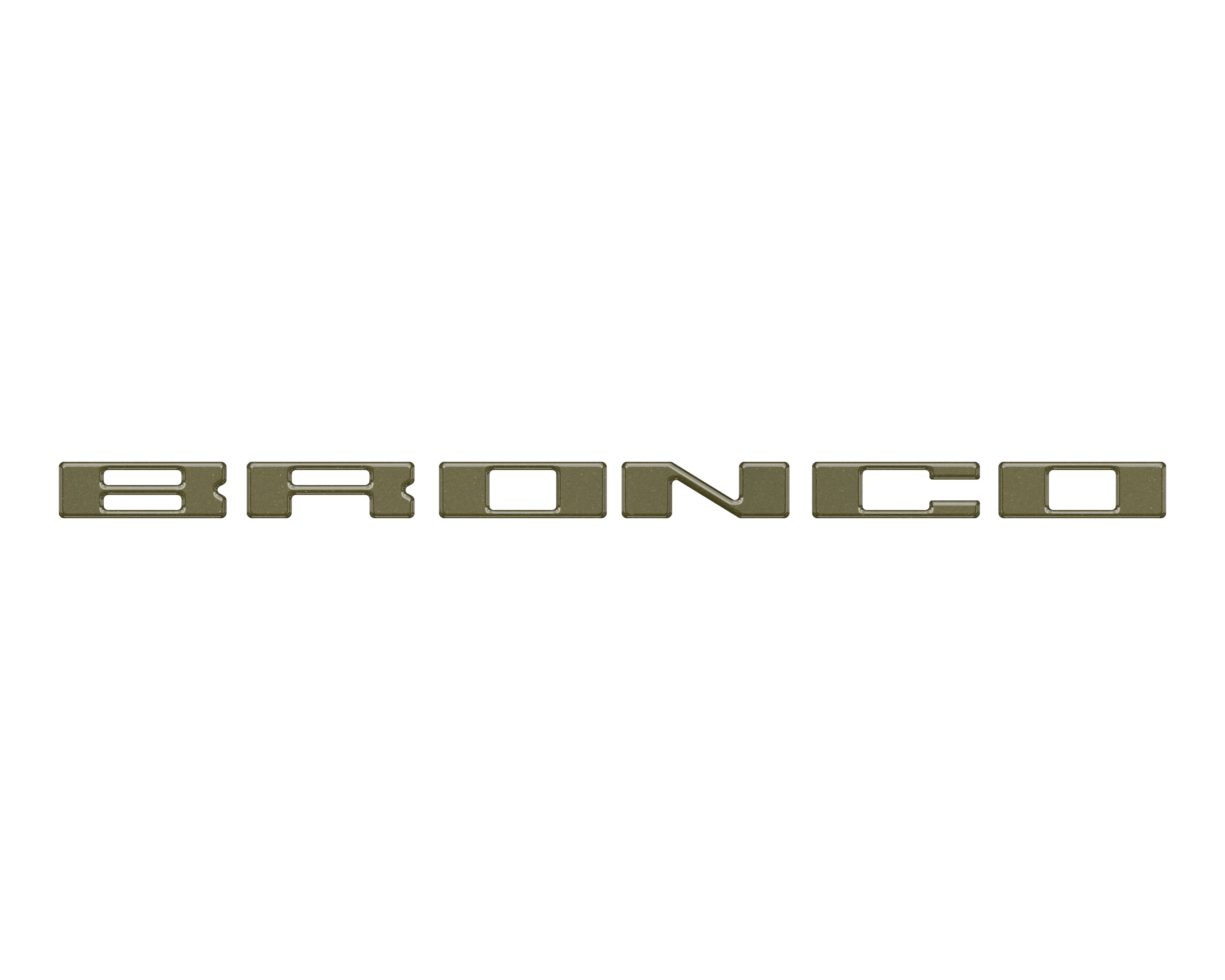 Roof Cross Bar Support Letter Overlays Fits 2022-2025 Ford Bronco