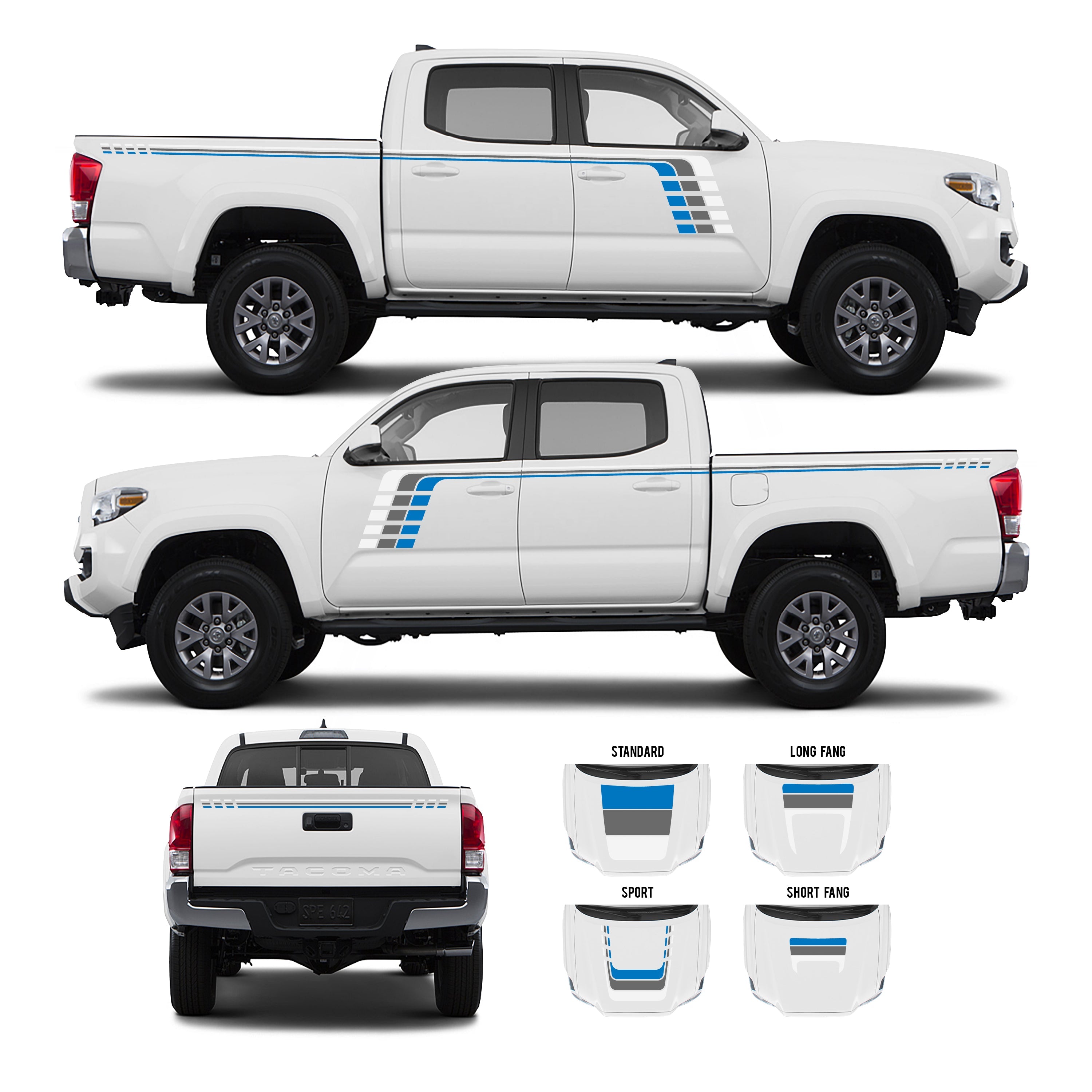 2016-23  Checkered Stripe Kit For Tacoma