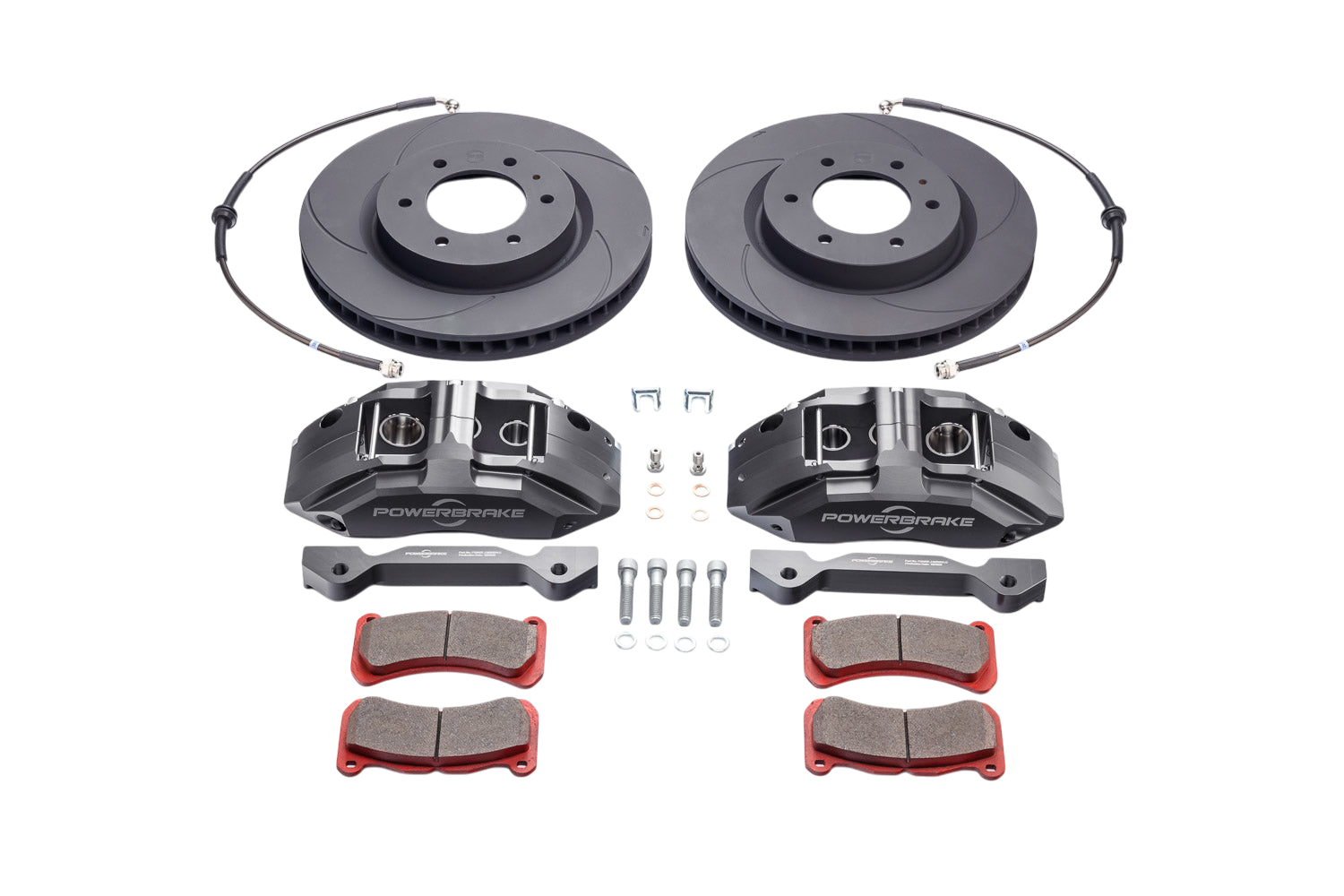 Ranger 2.3 Turbo 19-on Stage-1: 6 Piston Caliper & 13.7"  1-Piece Rotor Hard / Grey