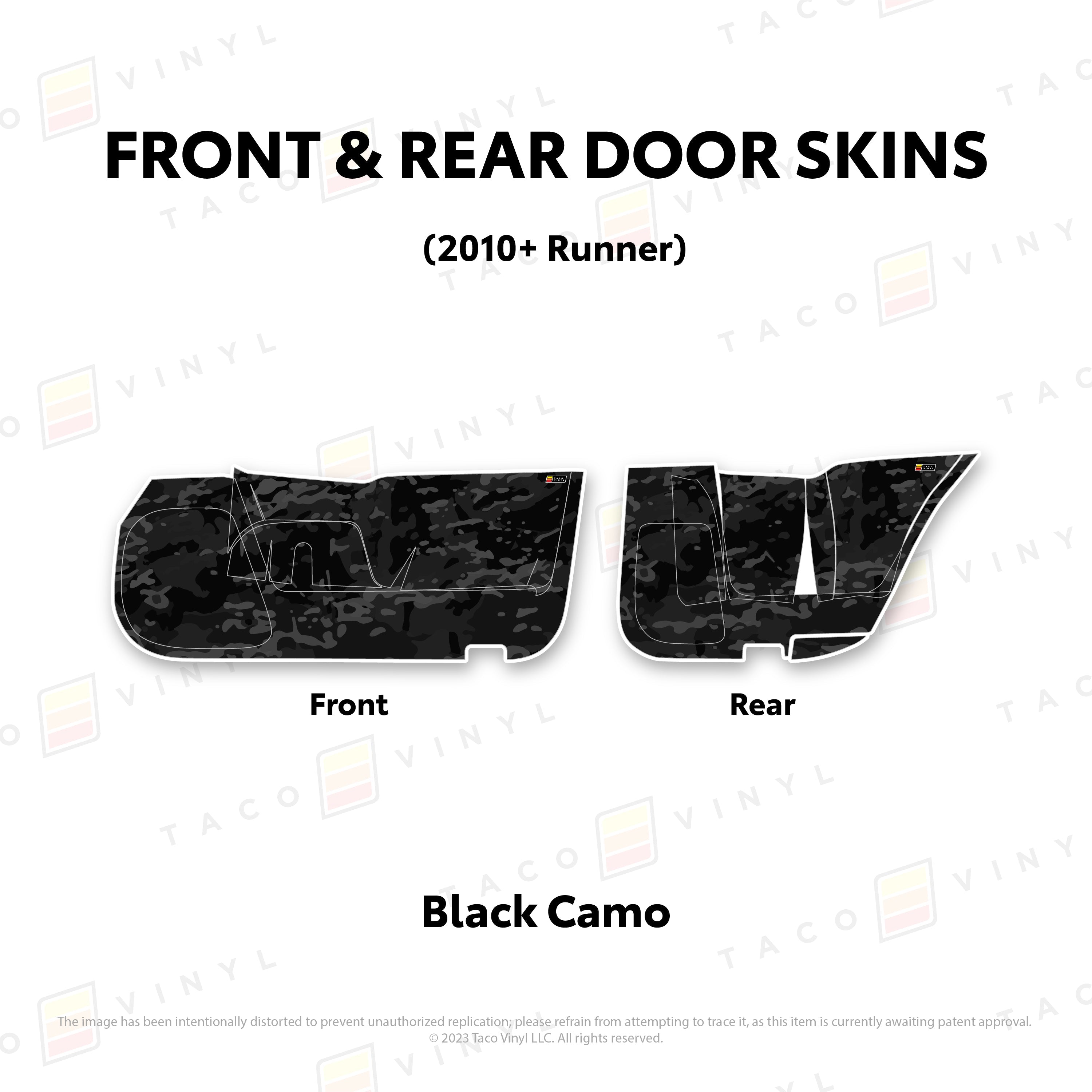 2010-24  Door Skins (Lower Section) For 4Runner