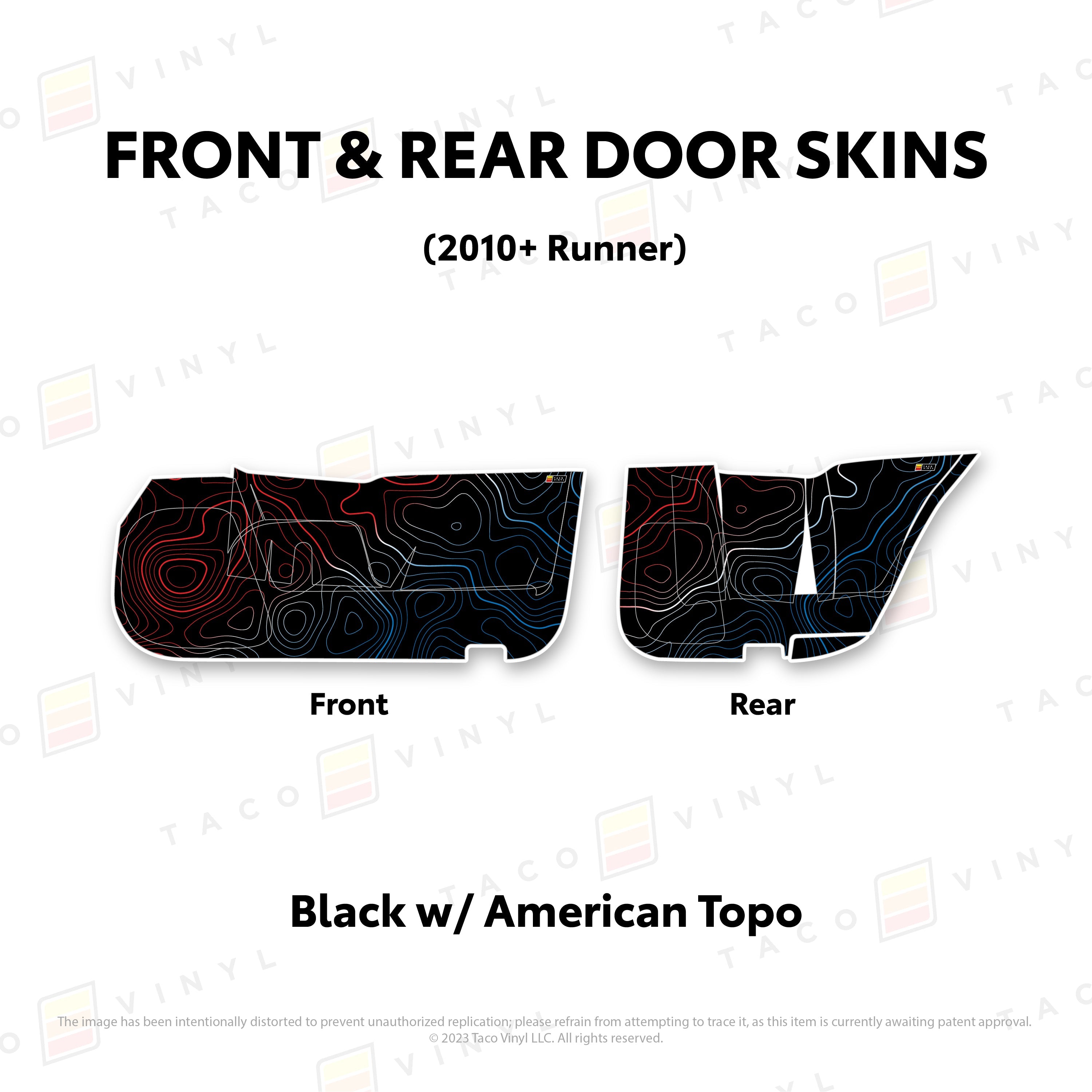 2010-24  Door Skins (Lower Section) For 4Runner