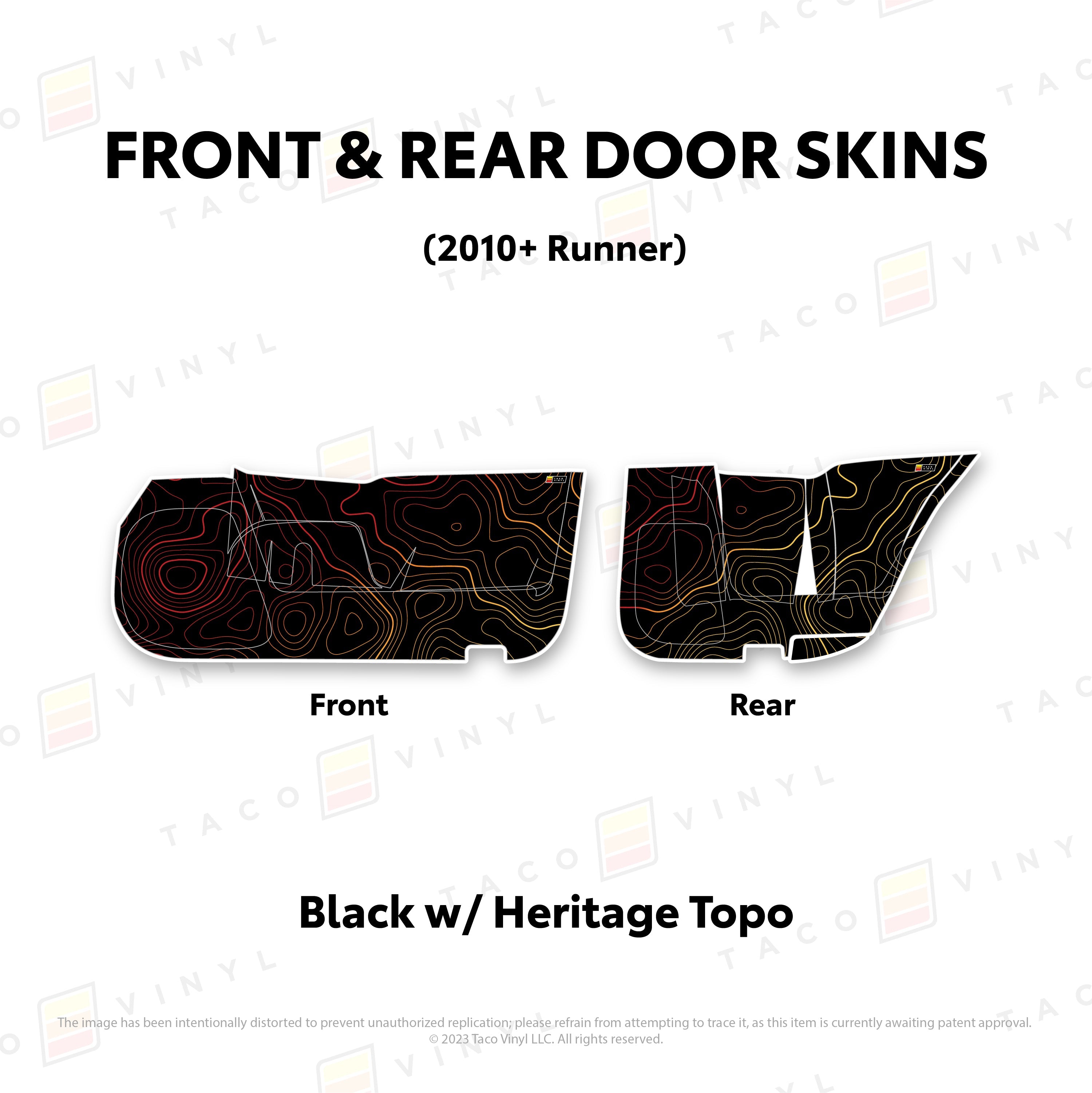 2010-24  Door Skins (Lower Section) For 4Runner