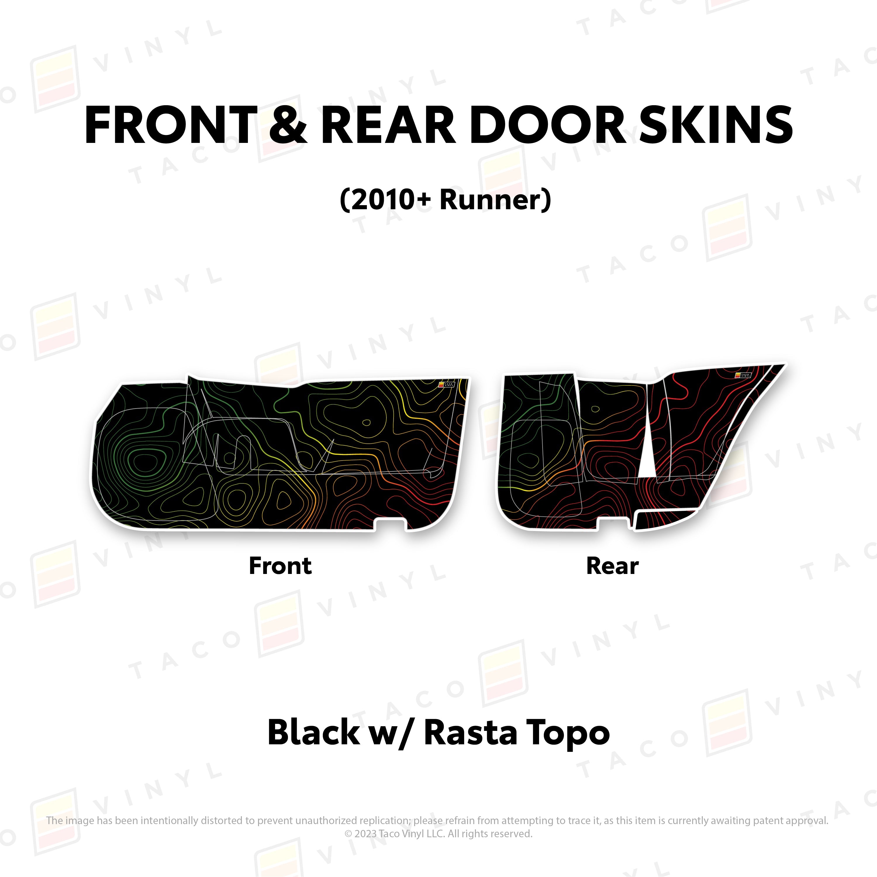 2010-24  Door Skins (Lower Section) For 4Runner
