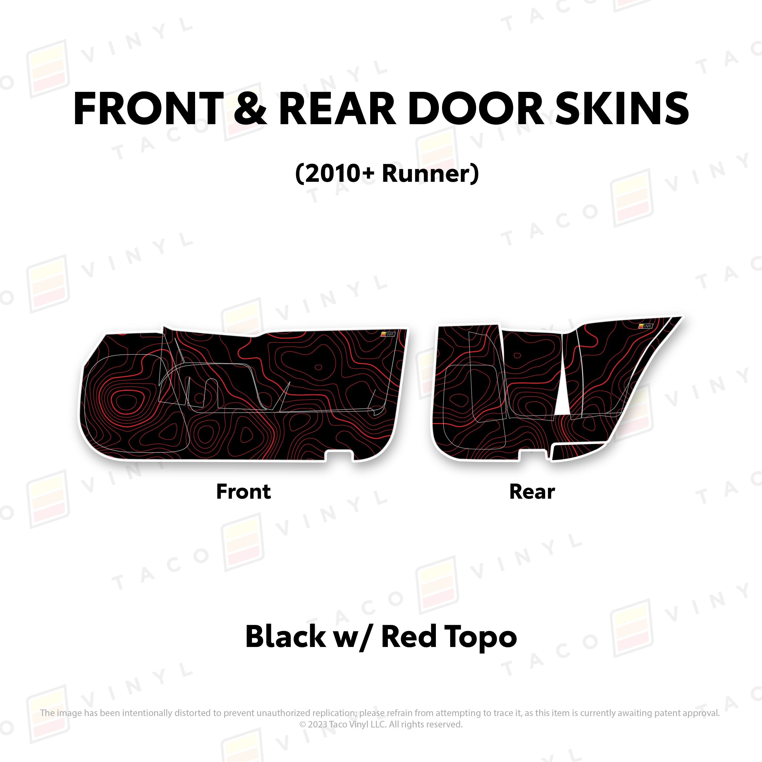 2010-24  Door Skins (Lower Section) For 4Runner