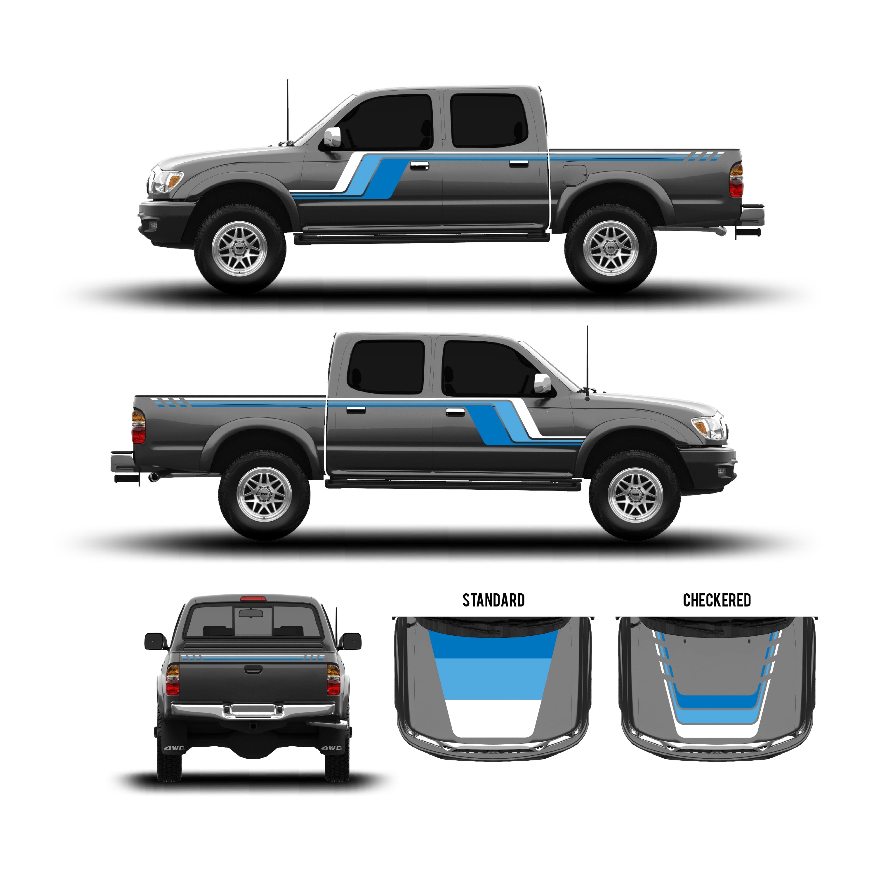 2001-04  Checkered Stripe Kit For Tacoma