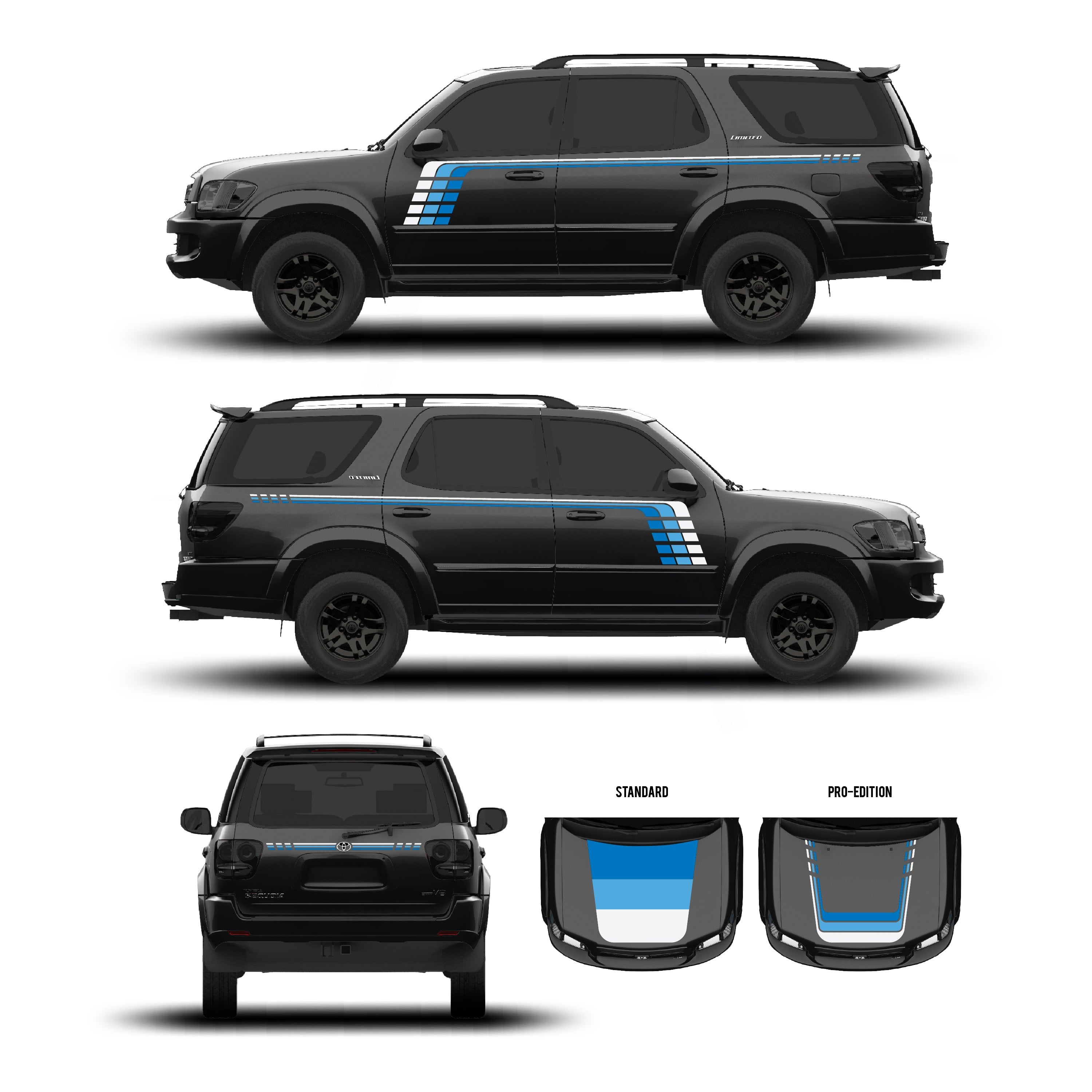 2001–07  Checkered Stripe Kit For Sequoia