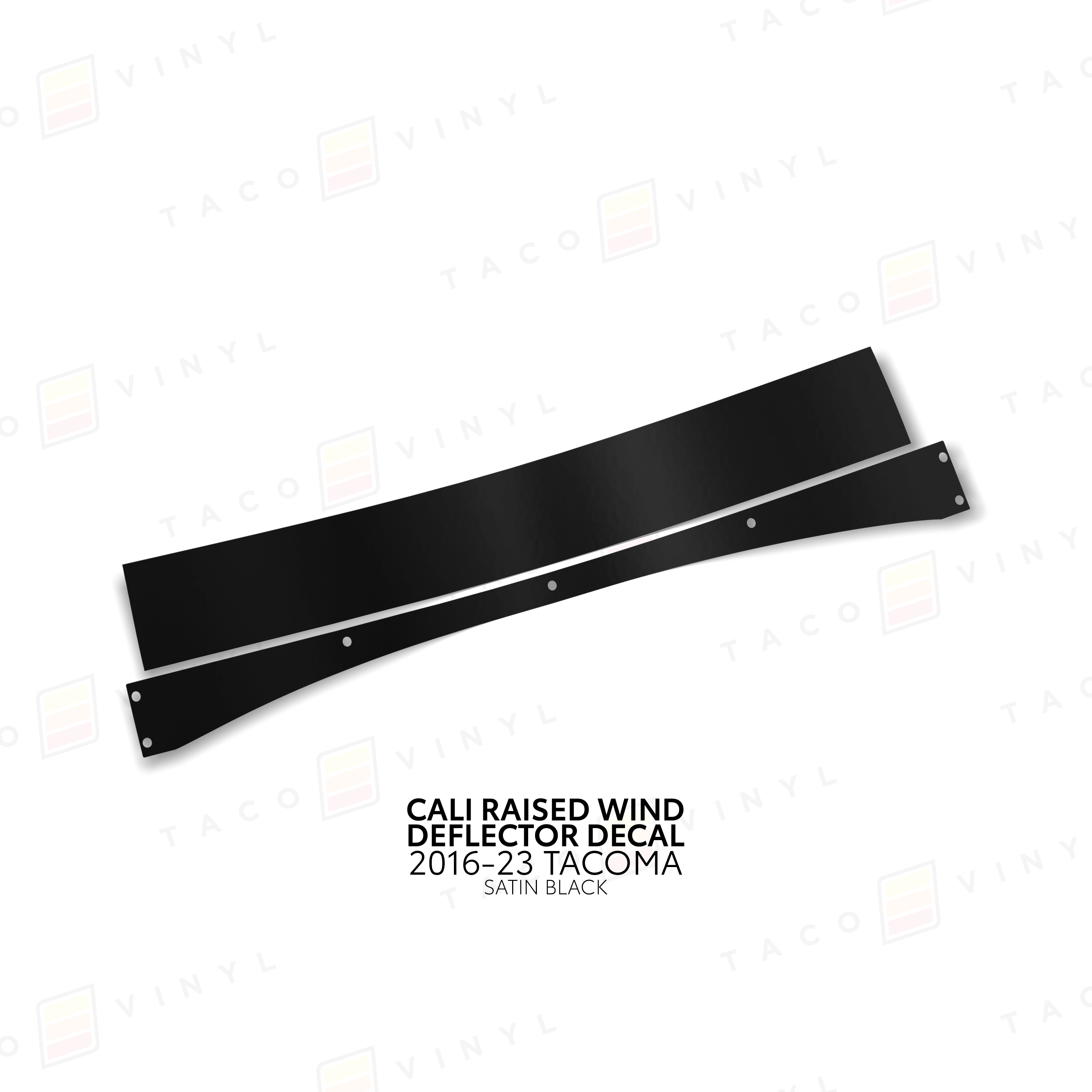 Cali Raised Wind Deflector Decal