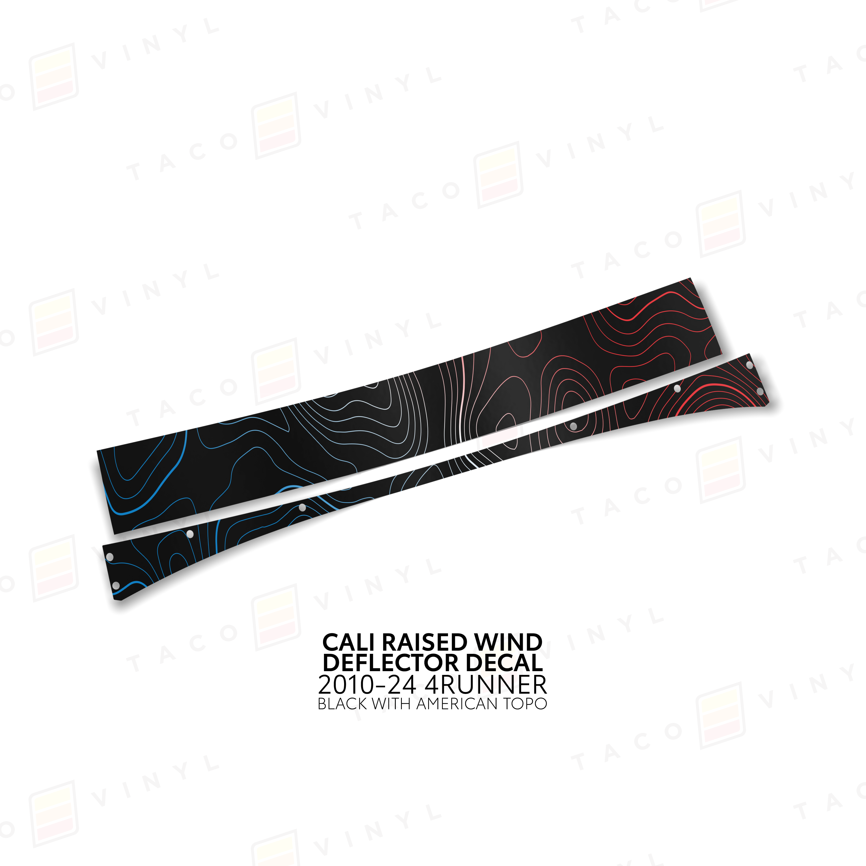 Cali Raised Wind Deflector Decal