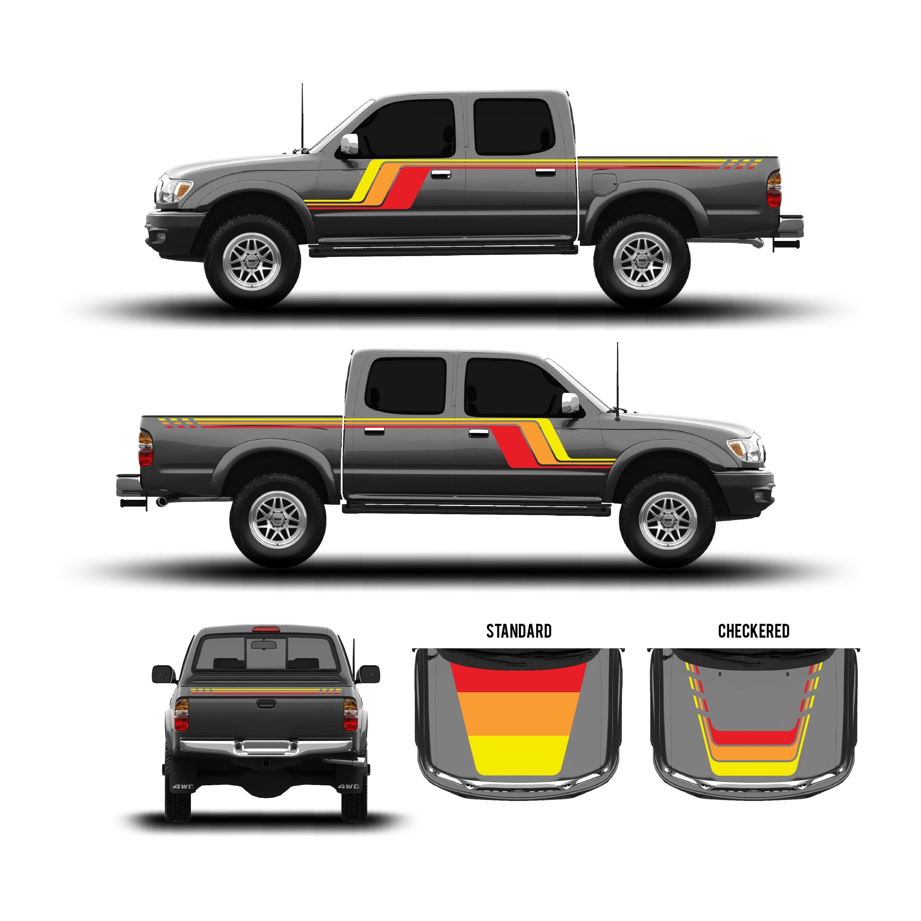2001-04  Checkered Stripe Kit For Tacoma