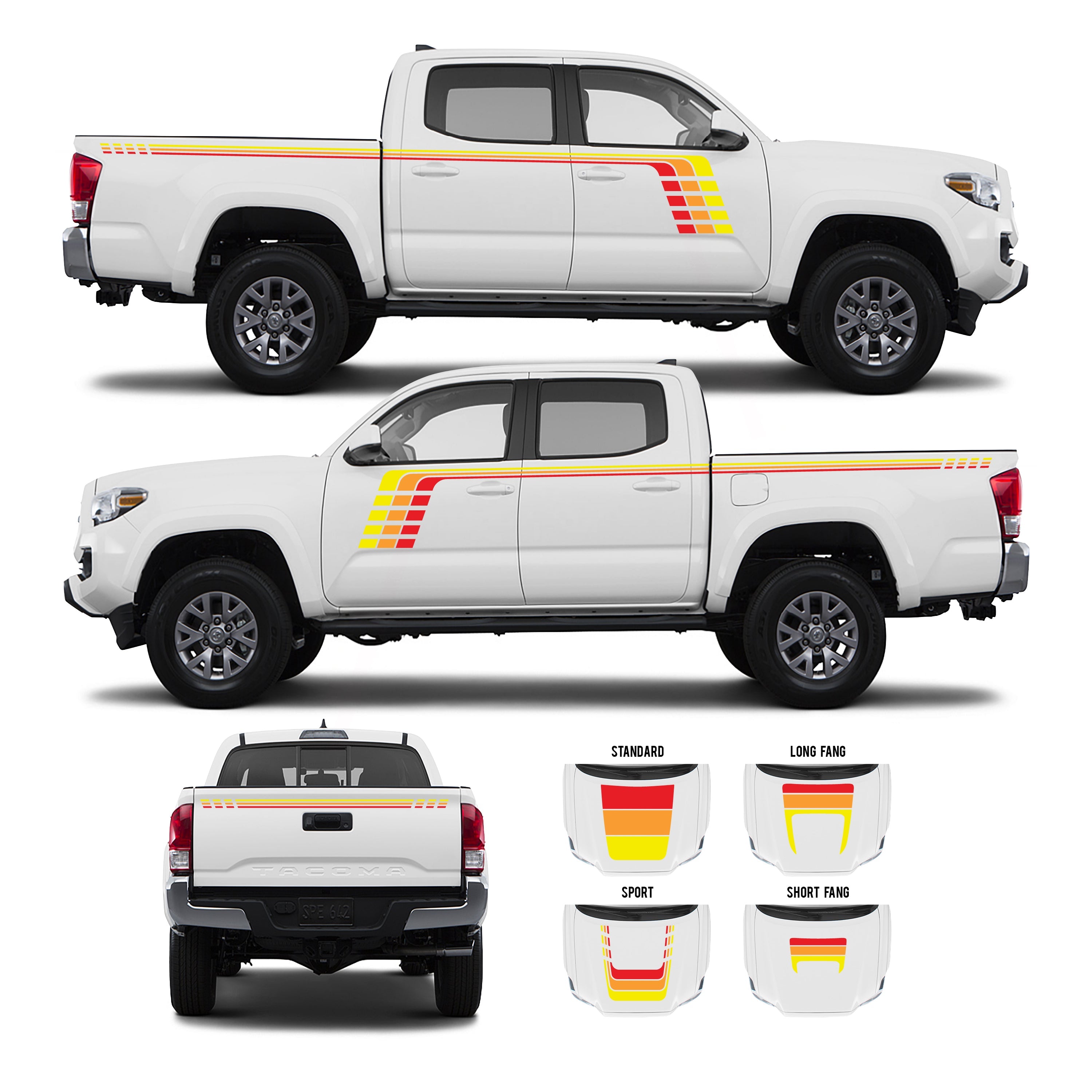 2016-23  Checkered Stripe Kit For Tacoma