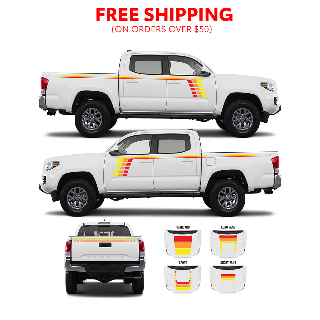 2016-23  Checkered Stripe Kit For Tacoma