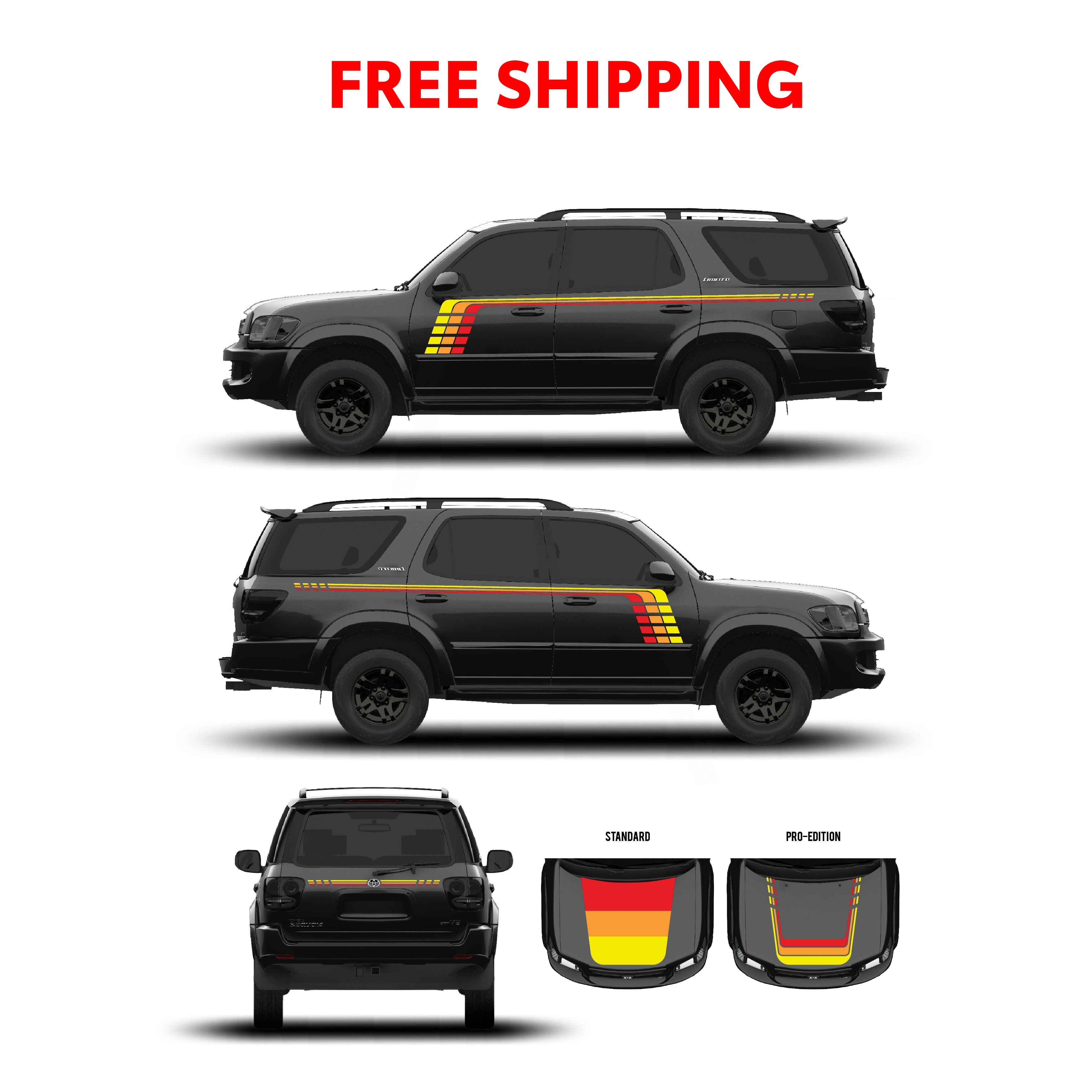2001–07  Checkered Stripe Kit For Sequoia