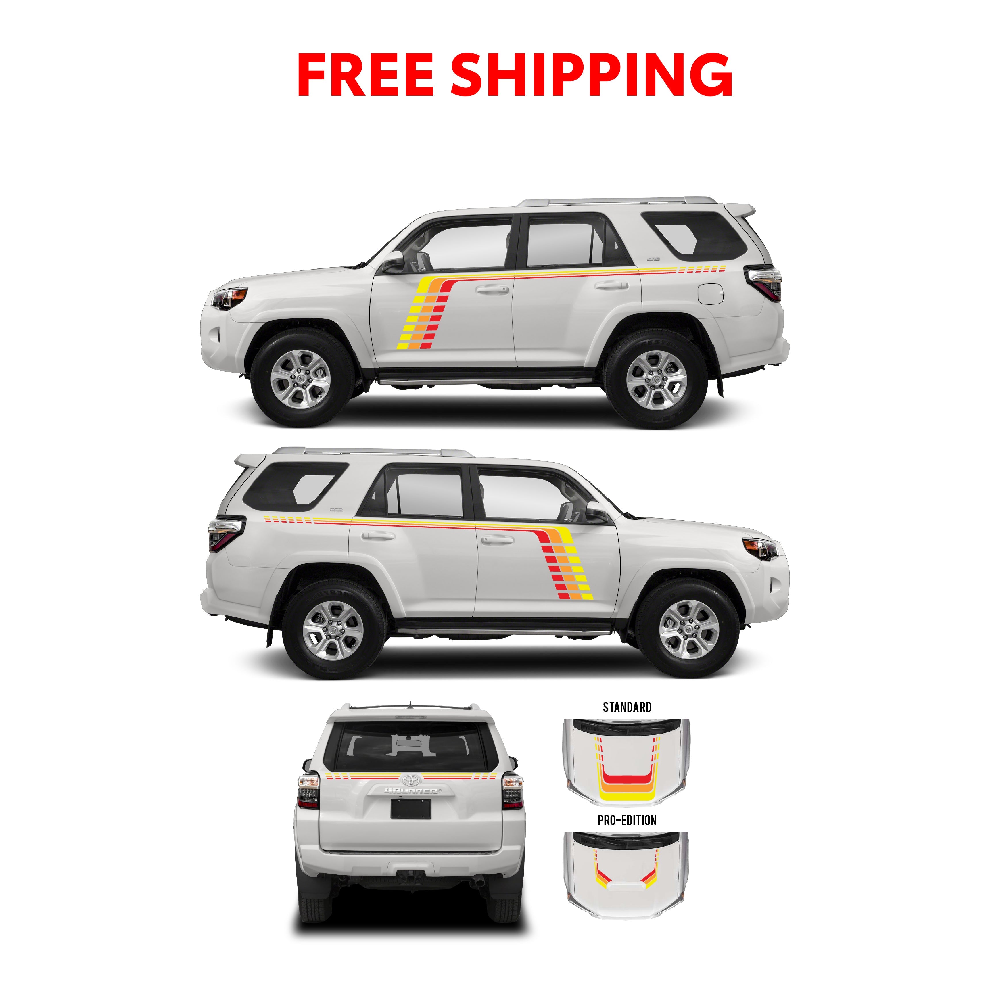 2010+  Checkered Stripe Kit For 4Runner
