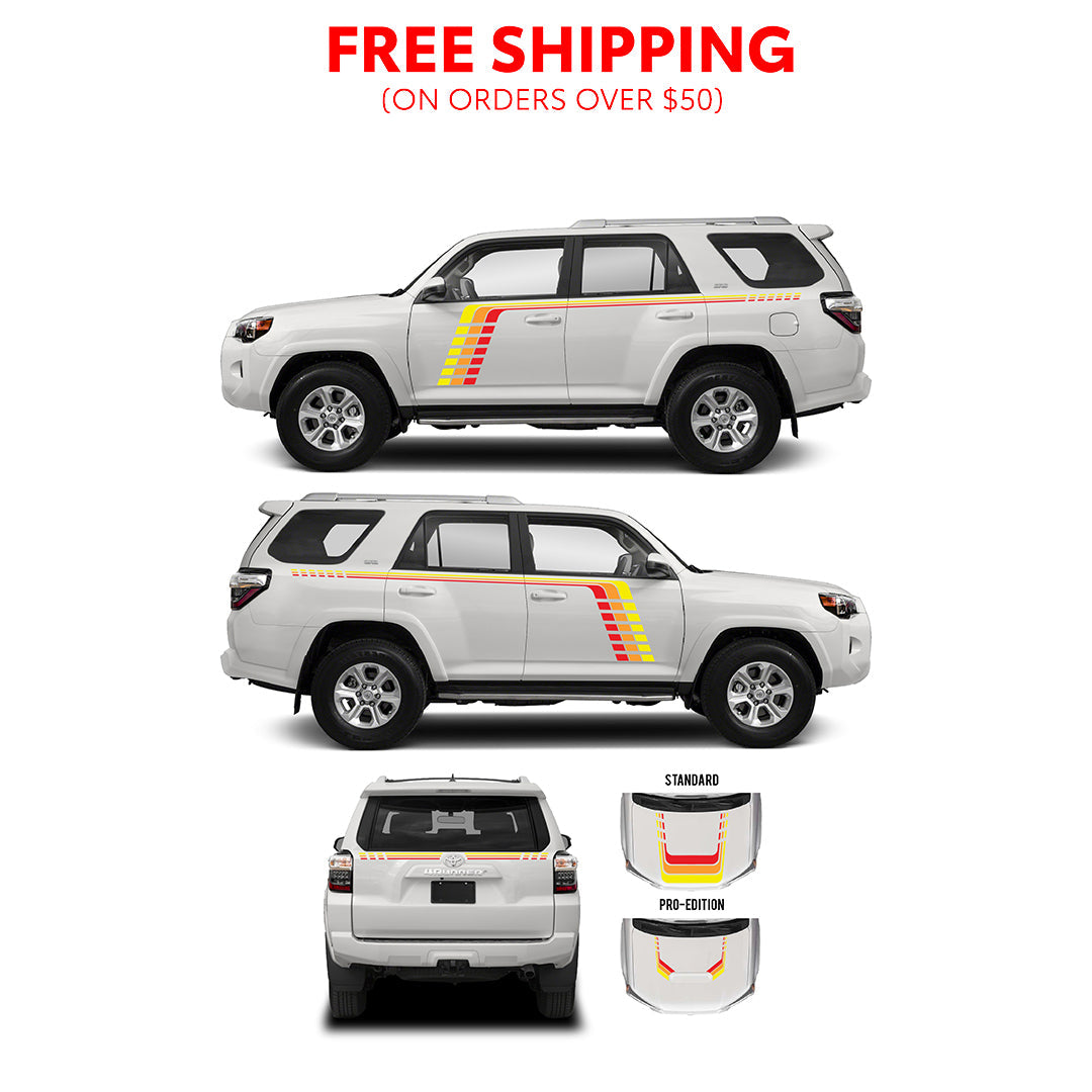 2010+  Checkered Stripe Kit For 4Runner